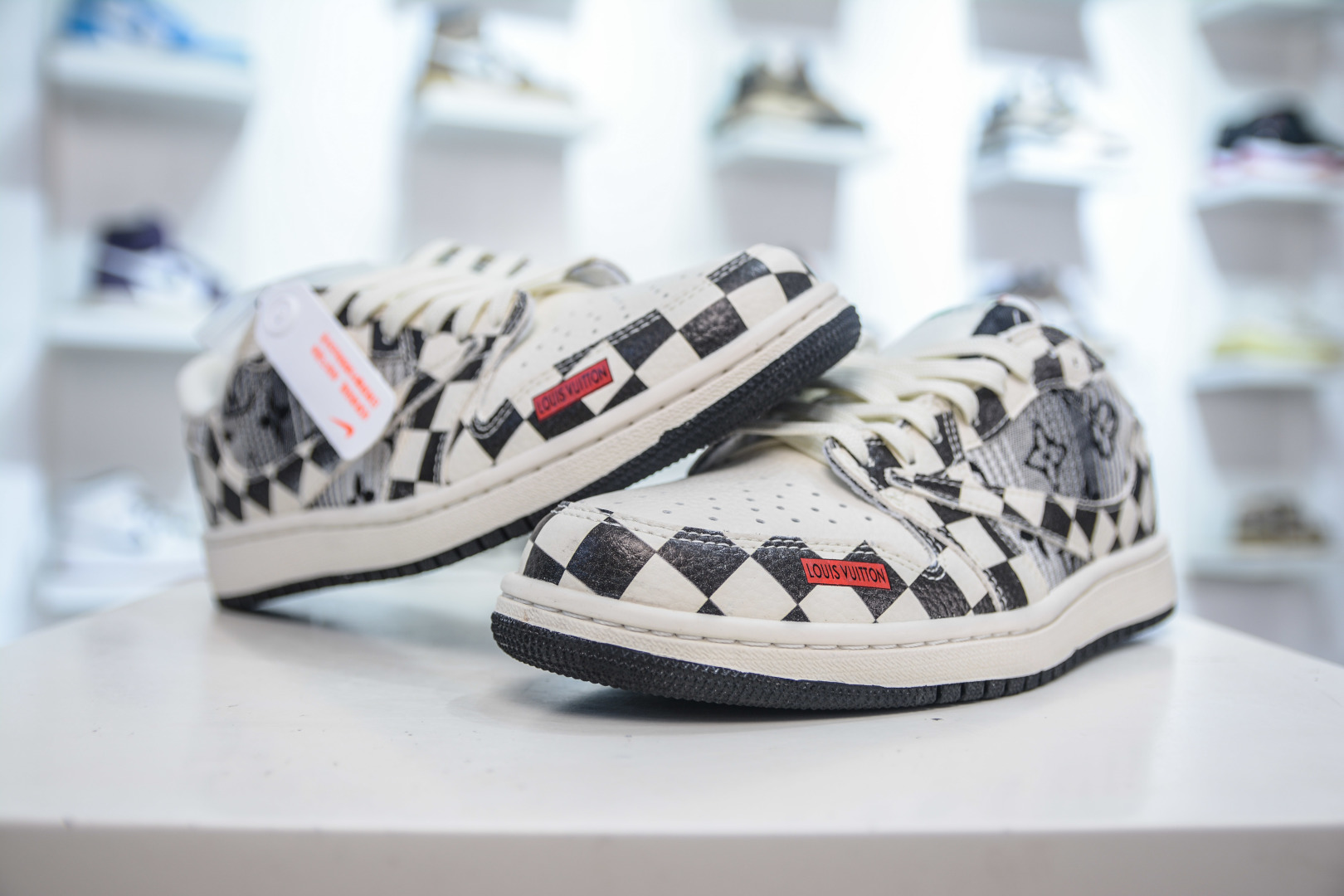 Air Jordan 1 Low x Louis Vuitton Black/White Custom Edition Sneakers 4 cmp i1756053655997 849 0 3