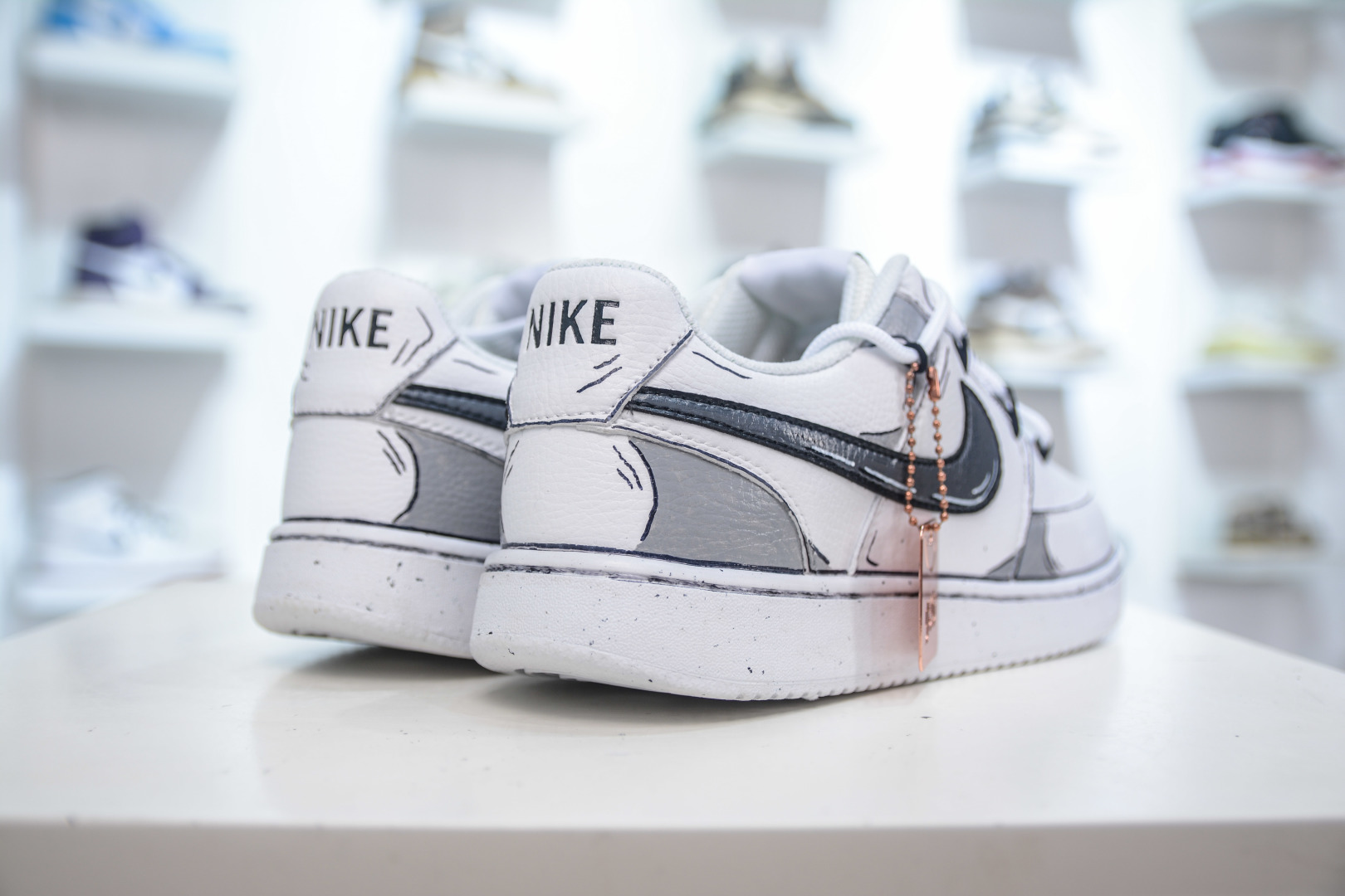 Nike Court Vision Low White/Grey Hand-Drawn Cartoon Style Sneakers 7 cmp i1756139960178 9696 0 5