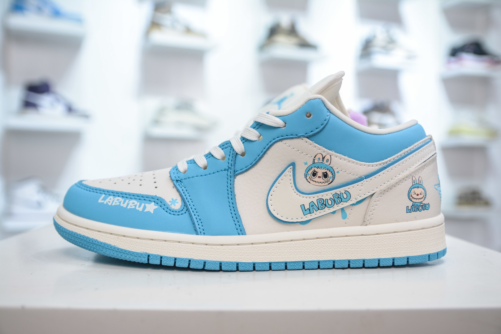 Air Jordan 1 Low X LABUBU White Blue Custom Sneakers with Air Cushion 1 cmp i1756140302979 4790 0 0