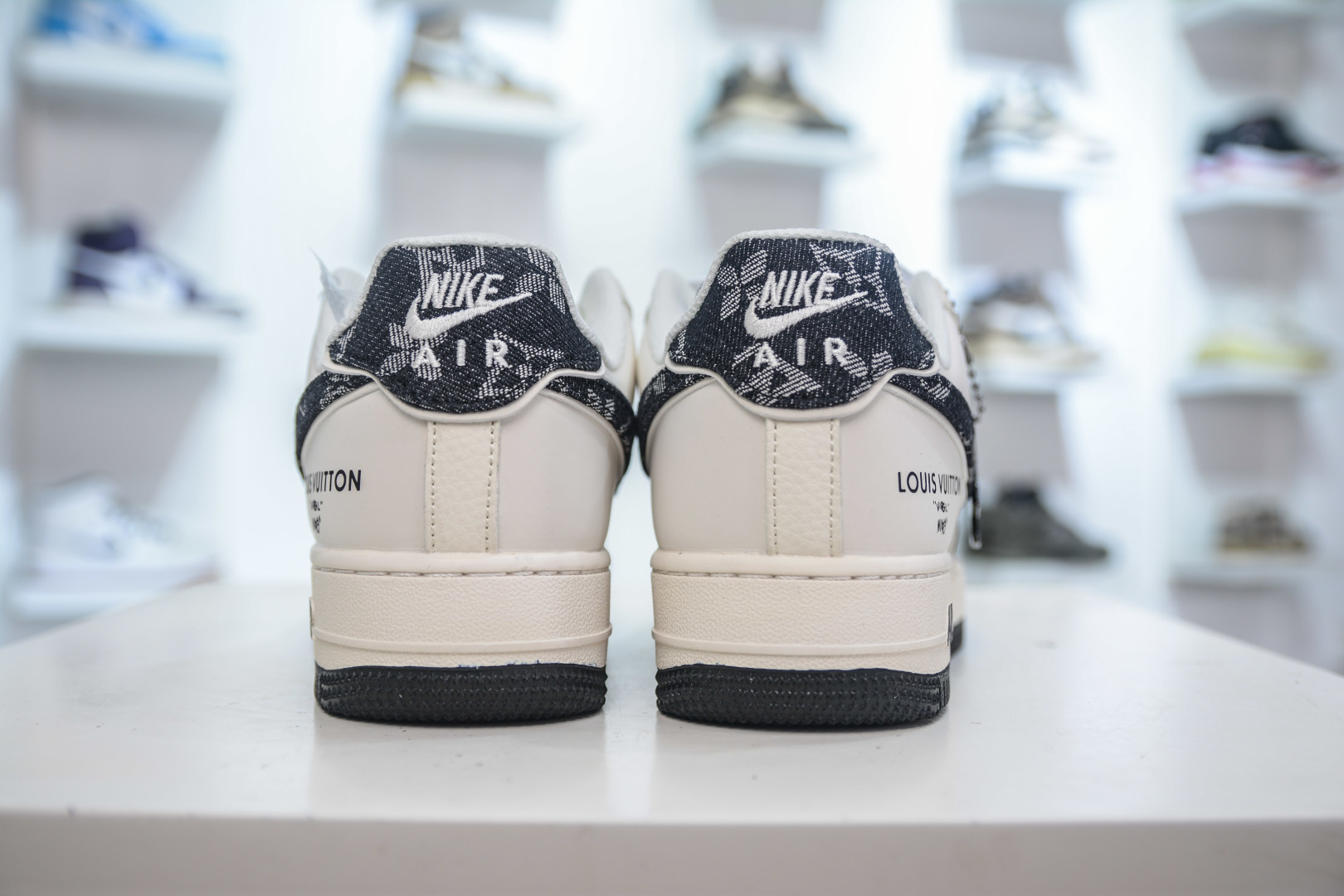 260 Nike Air Force 1 Low 07 x Louis Vuitton LV联名-白黑牛仔勾 SM6668-108