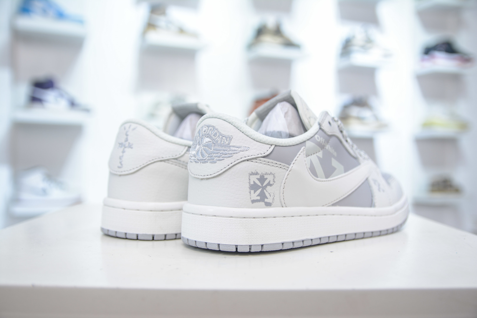 TS x Air Jordan 1 Low Off-White White Gray Custom Sneakers 7 cmp i1756231807036 2179 0 5