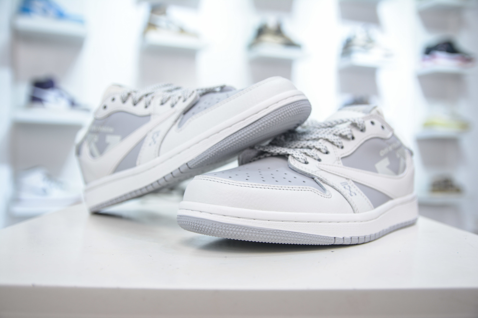 TS x Air Jordan 1 Low Off-White White Gray Custom Sneakers 5 cmp i1756231808062 6010 0 3