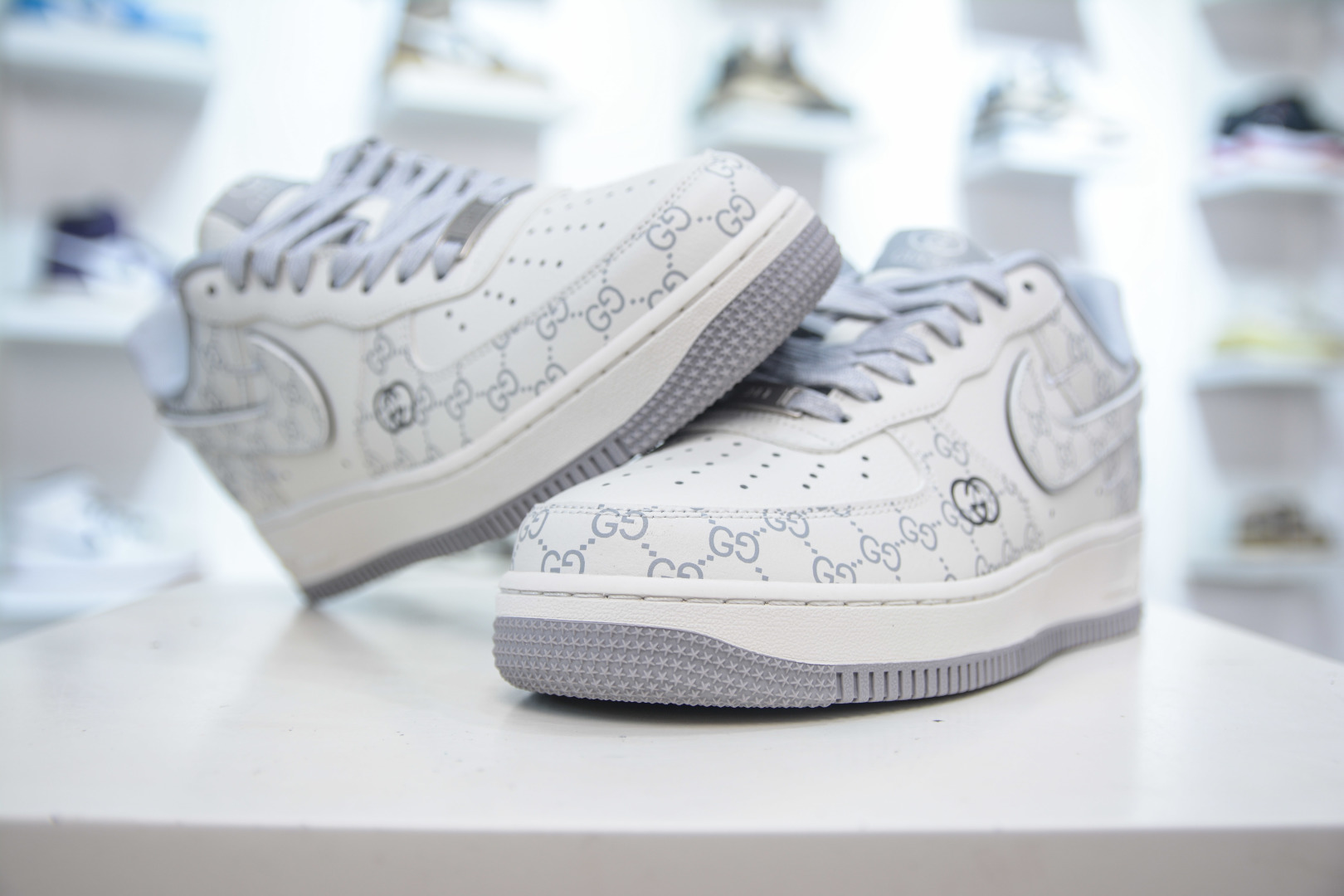 Air Force 1 '07 Low x Gucci White/Grey Sneakers,Premium Leather,All-Day Comfort 5 cmp i1756232182838 3046 0 3