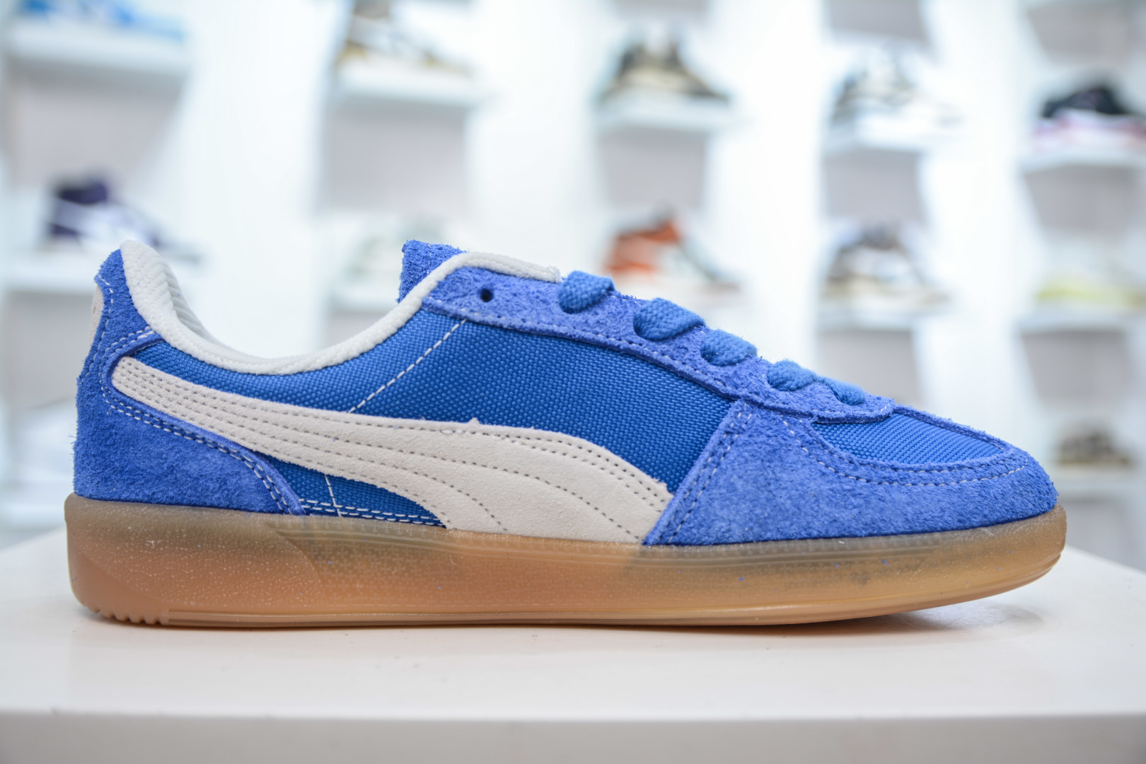Puma Palermo Leather Sneakers - Retro Style, Low-Top, Suede & Leather, Blue 3 cmp i1756317910481 2552 0 2