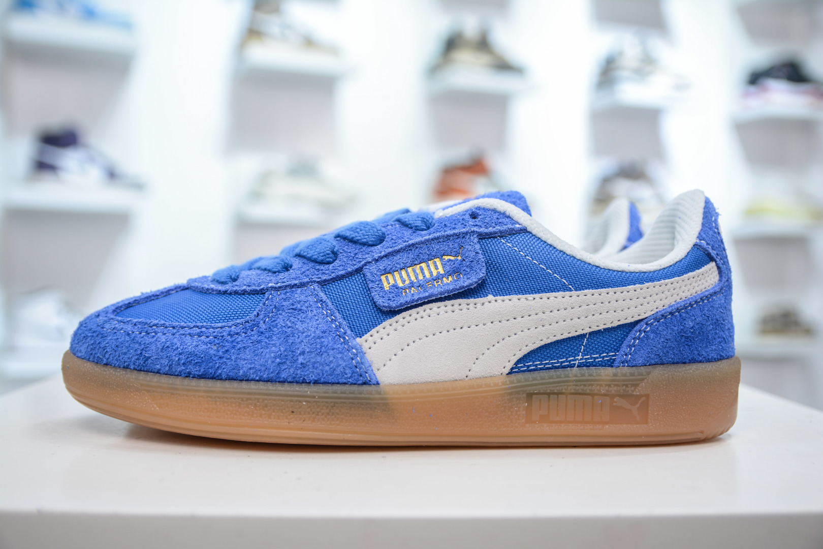 Puma Palermo Leather Sneakers - Retro Style, Low-Top, Suede & Leather, Blue 1 cmp i1756317910536 3627 0 0