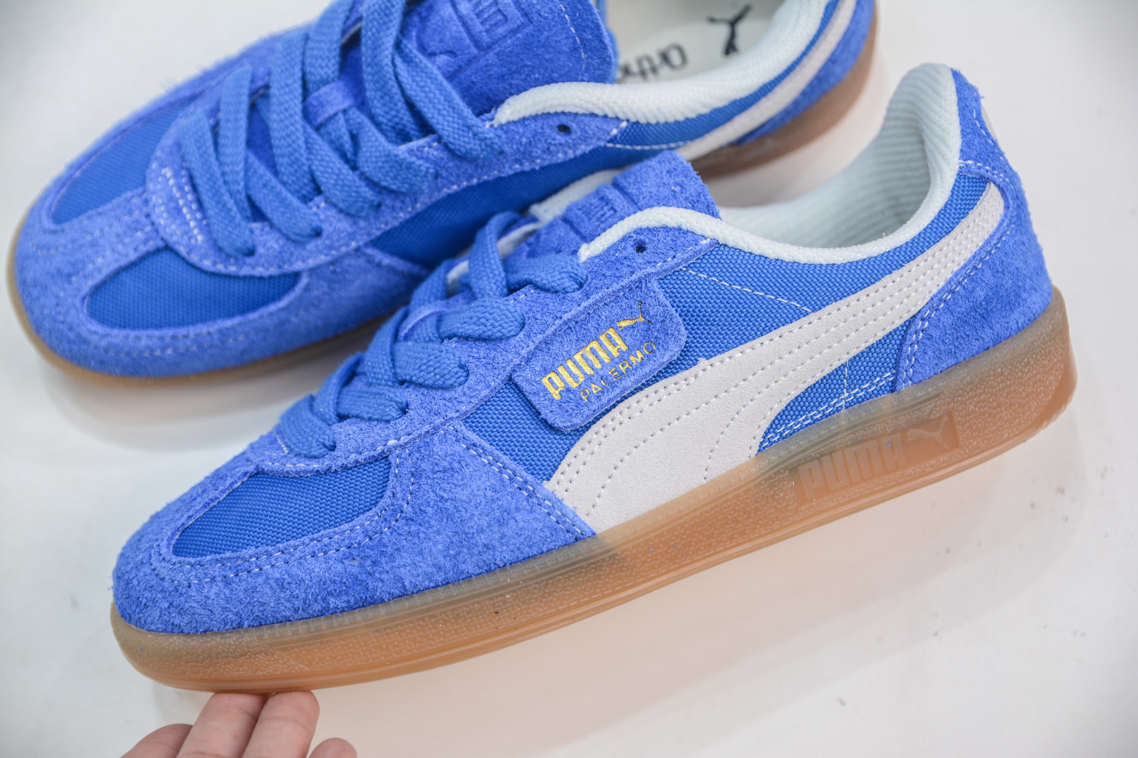 Puma Palermo Leather Sneakers - Retro Style, Low-Top, Suede & Leather, Blue 7 cmp i1756317910536 9863 0 6