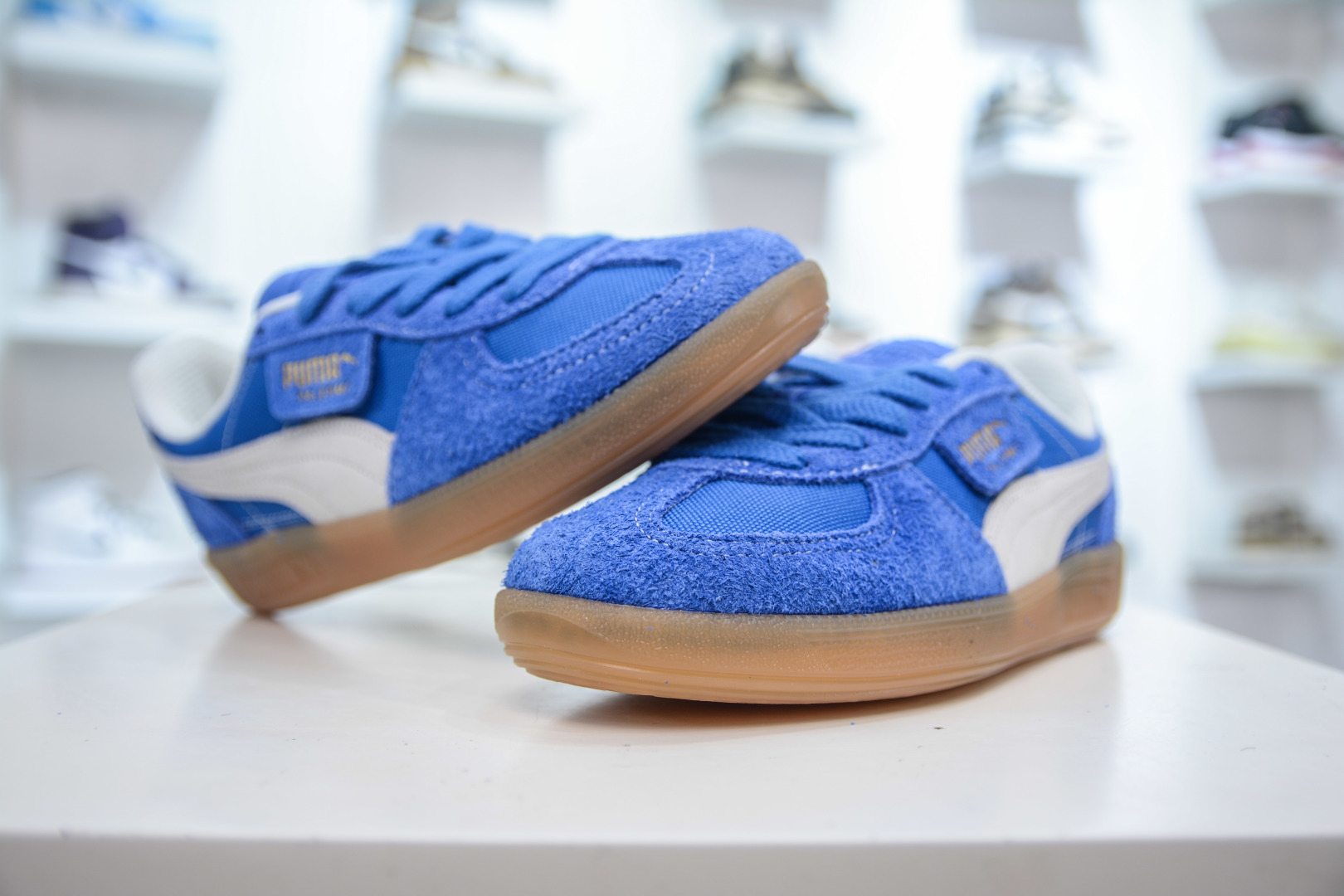 Puma Palermo Leather Sneakers - Retro Style, Low-Top, Suede & Leather, Blue 4 cmp i1756317911824 2248 0 3