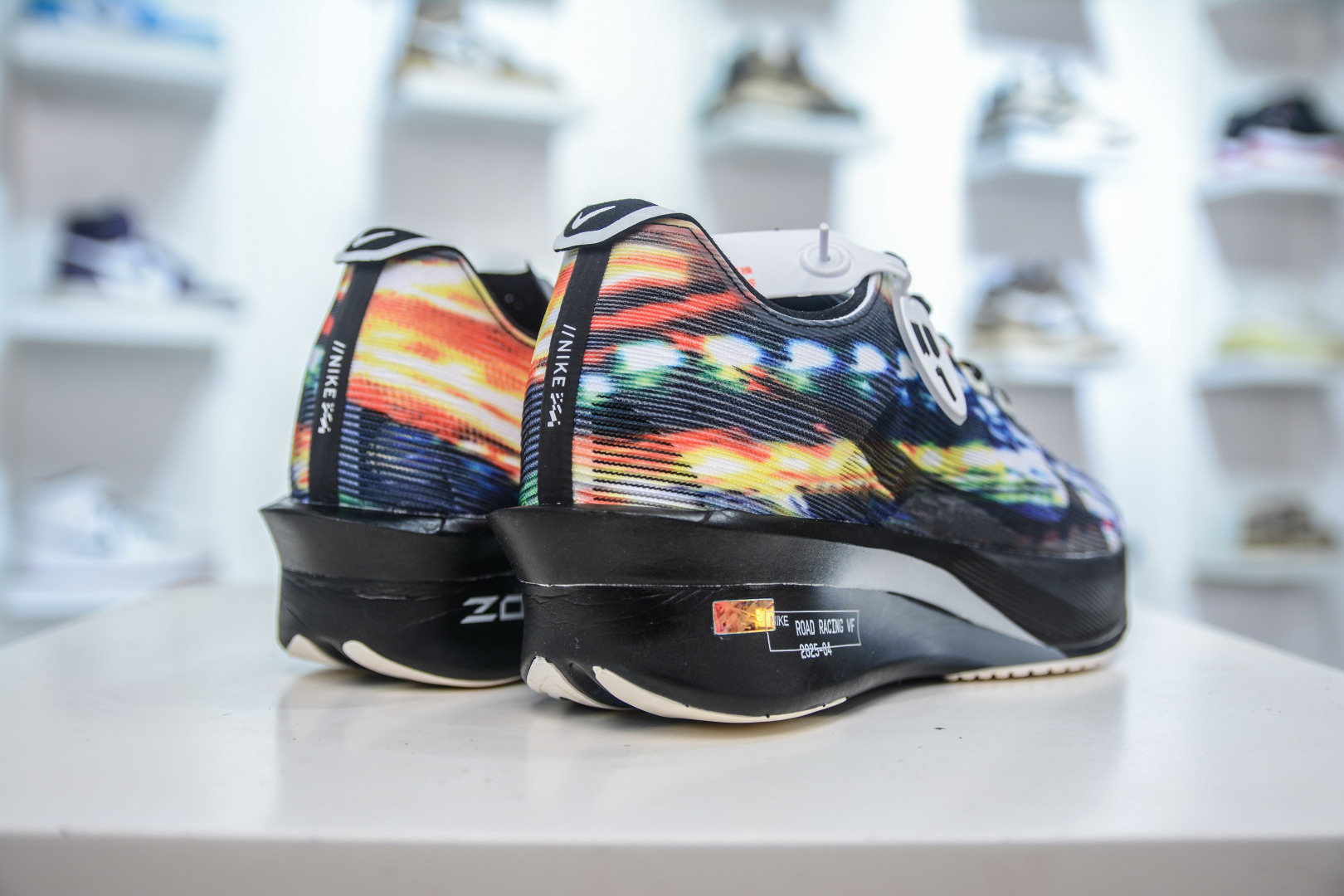 Nike Zoom Vaporfly Next% Marathon Running Shoes - Black/White/Rainbow 29 cmp i1756318161388 339 0 5