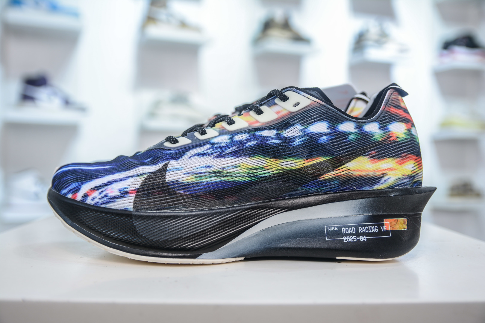 Nike Zoom Vaporfly Next% Marathon Running Shoes - Black/White/Rainbow 24 cmp i1756318162586 3169 0 0