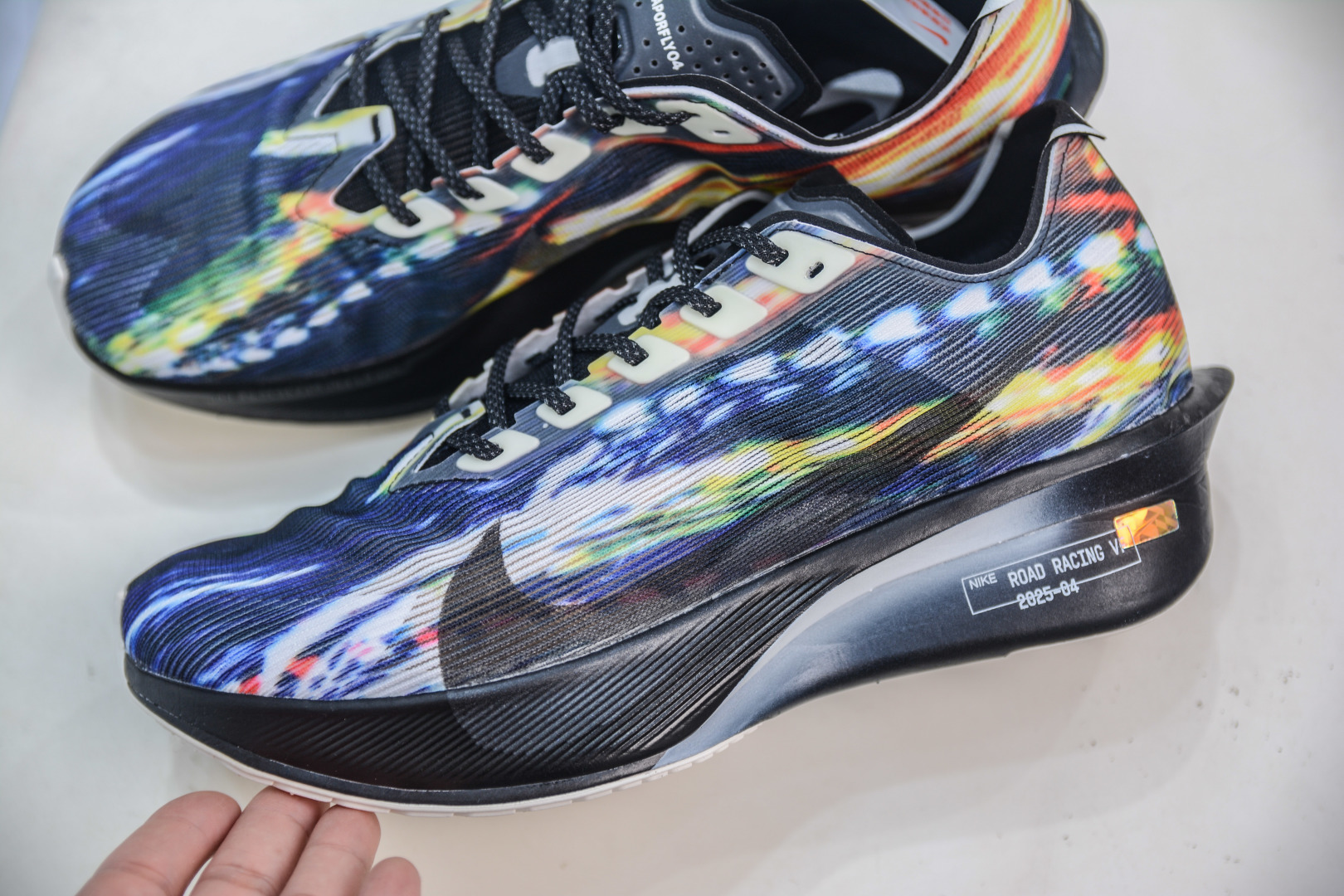 Nike Zoom Vaporfly Next% Marathon Running Shoes - Black/White/Rainbow 30 cmp i1756318162587 1611 0 6