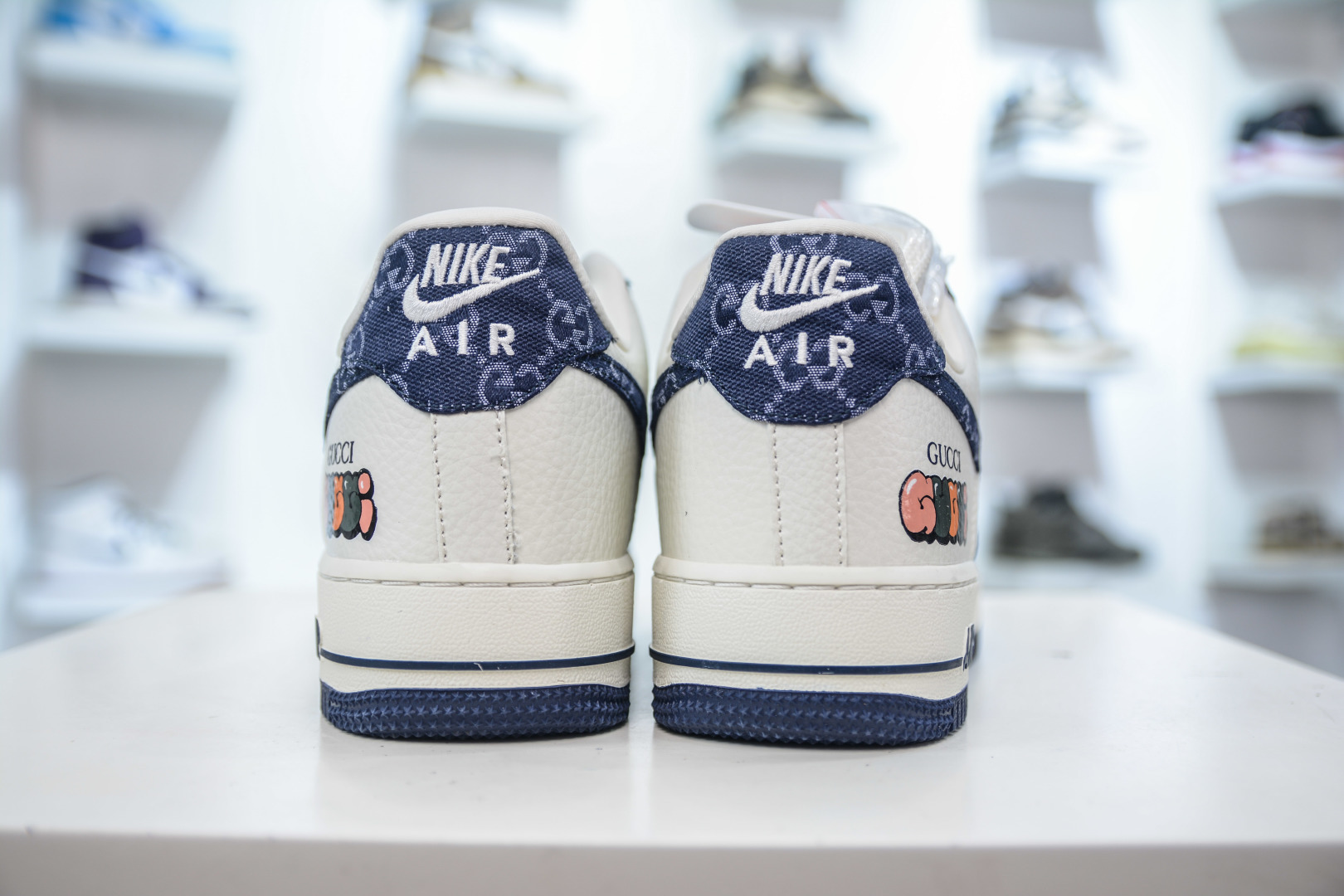 Gucci x NIke Air Force 1 古驰联名-白蓝牛仔 SC0601-569