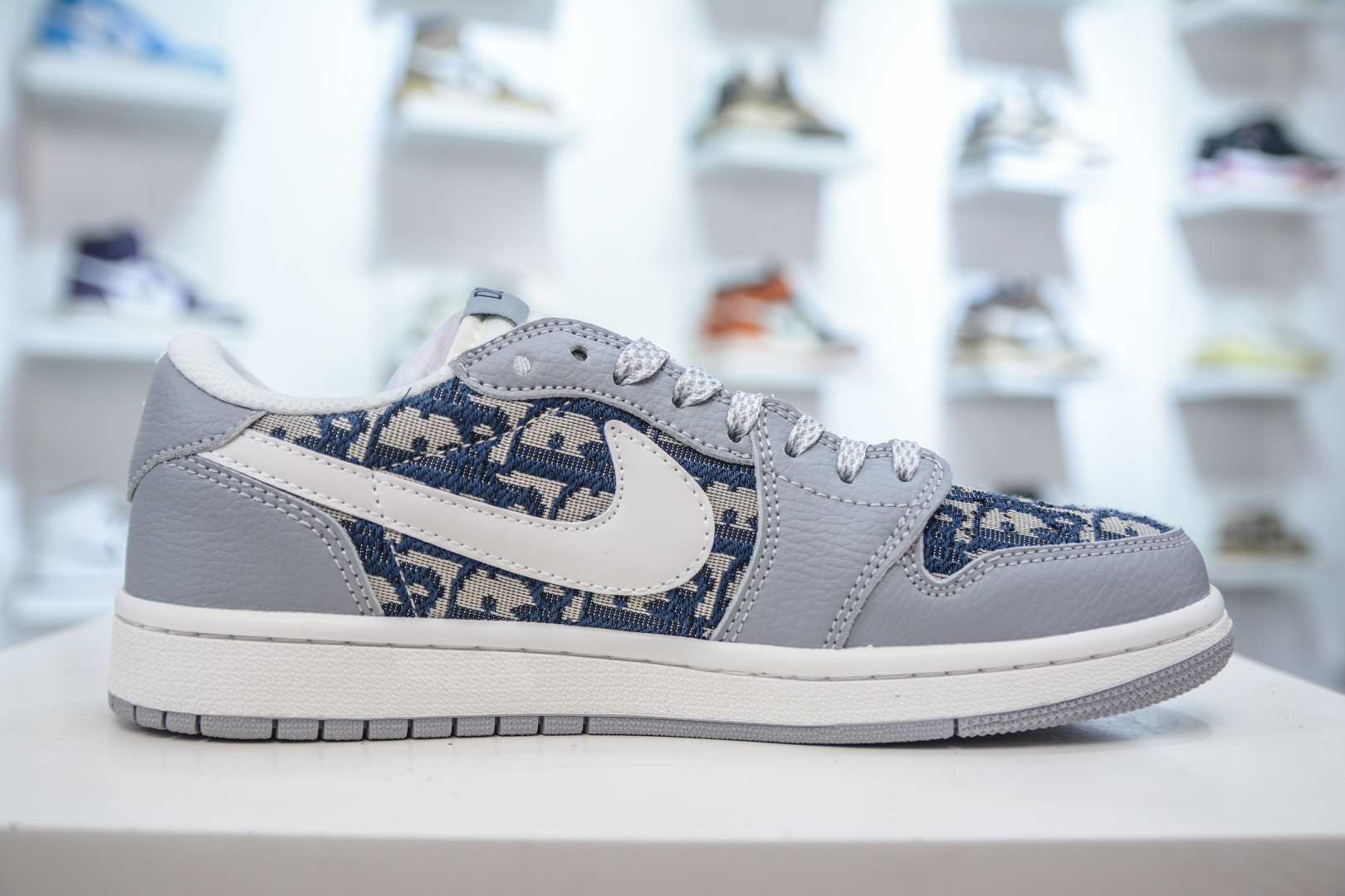 TS x Air Jordan x DIOR AJ1 Low 倒钩低帮迪奥联名-经典灰花纹 DZ5899-004
