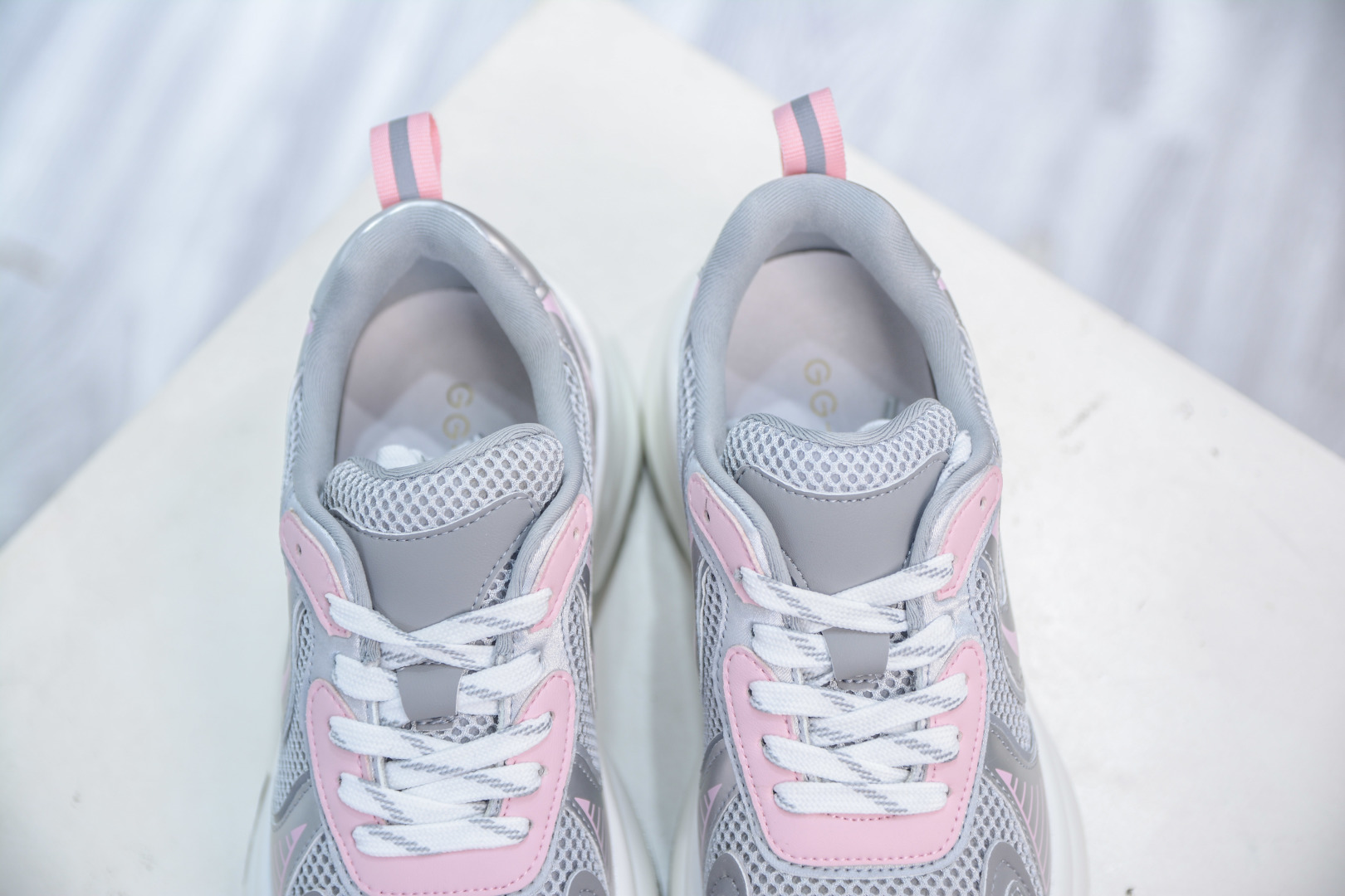 Gucci CC Women's Chunky Platform Sneakers, Silver & Pink, Sizes 35-40 8 cmp i1756499628115 3977 0 7