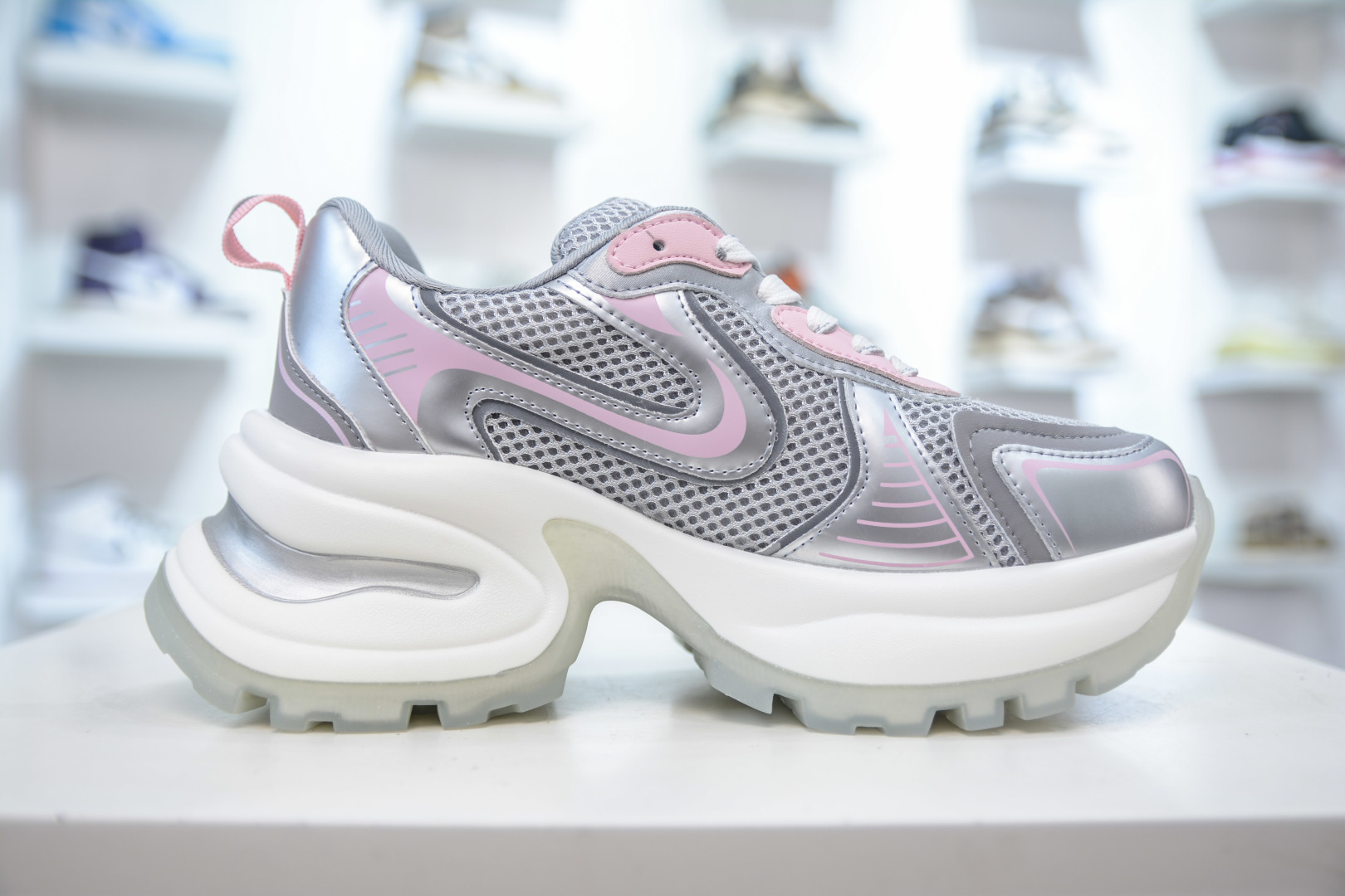 Gucci CC Women's Chunky Platform Sneakers, Silver & Pink, Sizes 35-40 3 cmp i1756499628952 8105 0 2