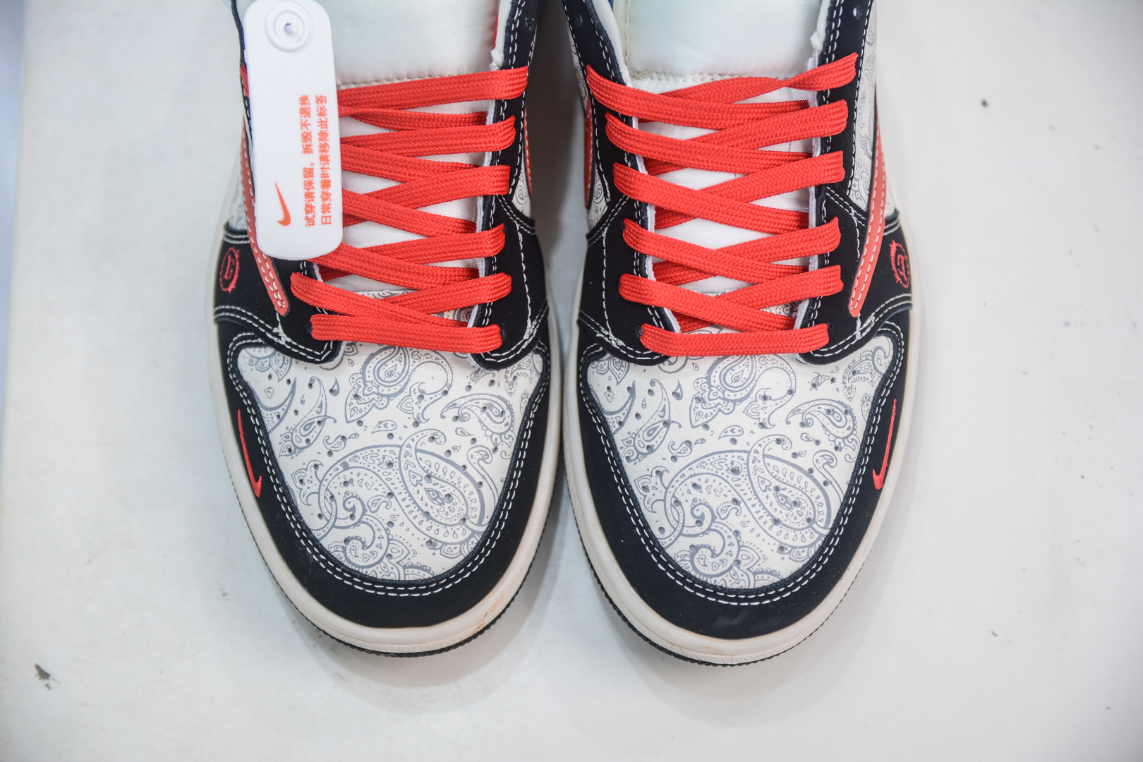 TS x Air Jordan x Supreme Air Jordan 1 Low 'Black White Red' Sneakers 10 cmp i1756500309747 6890 0 8