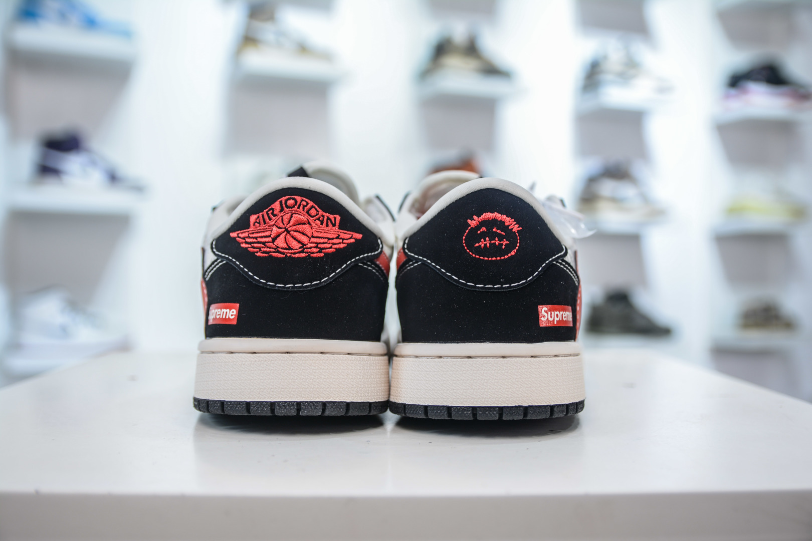 TS x Air Jordan x Supreme Air Jordan 1 Low 'Black White Red' Sneakers 3 cmp i1756500310880 5223 0 1