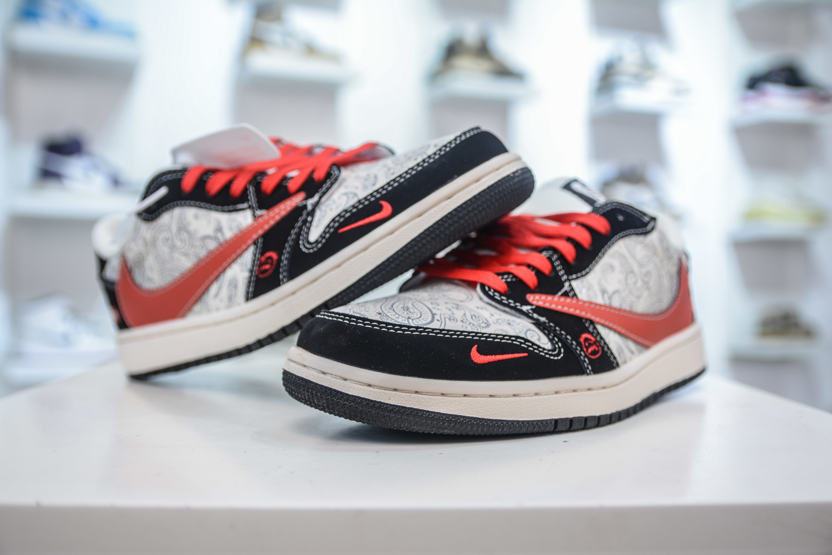 TS x Air Jordan x Supreme Air Jordan 1 Low 'Black White Red' Sneakers 5 cmp i1756500310881 6338 0 3