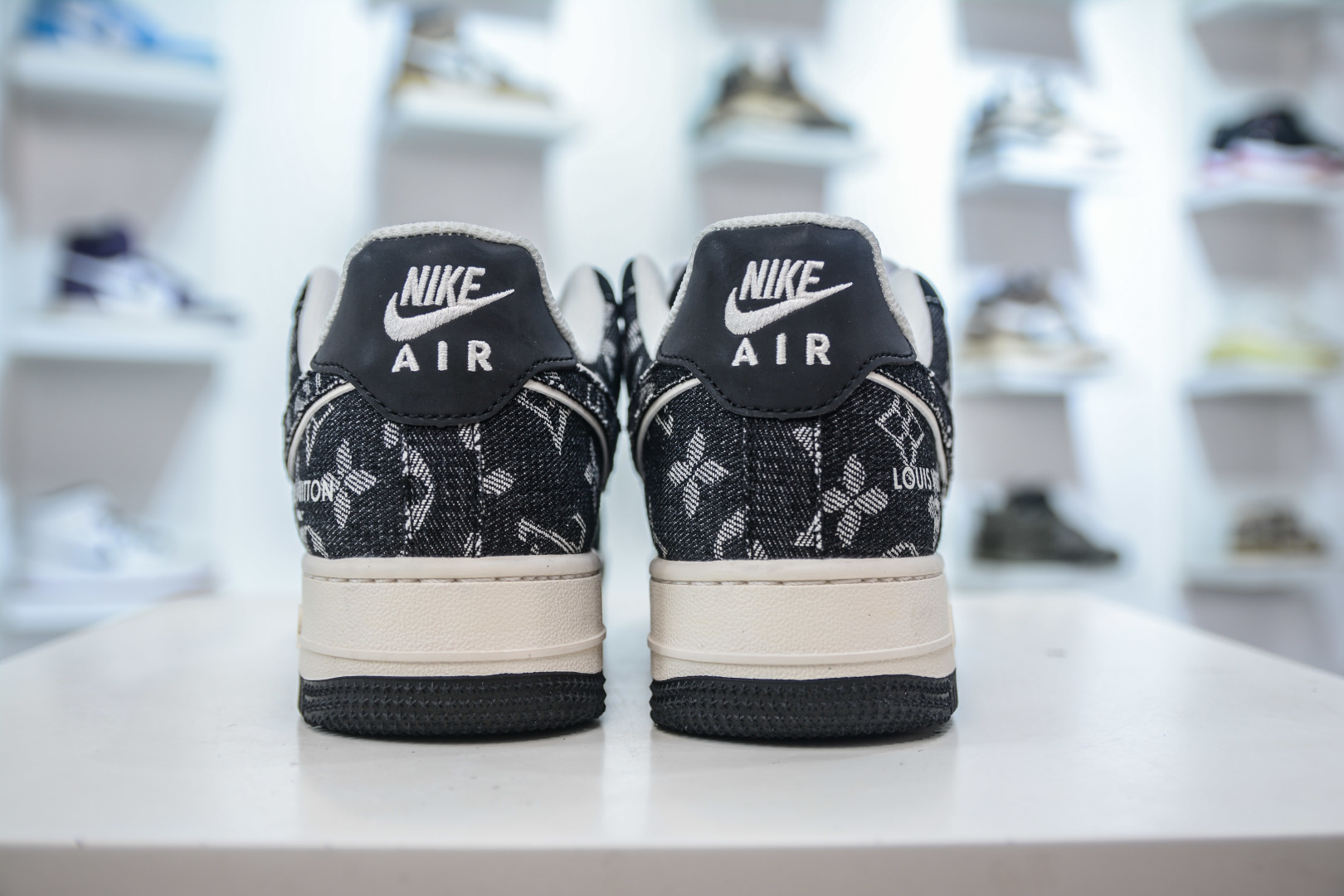 Nike Air Force 1 Low '07 x Louis Vuitton Denim Black Sneakers 2 cmp i1756578285408 2731 0 1