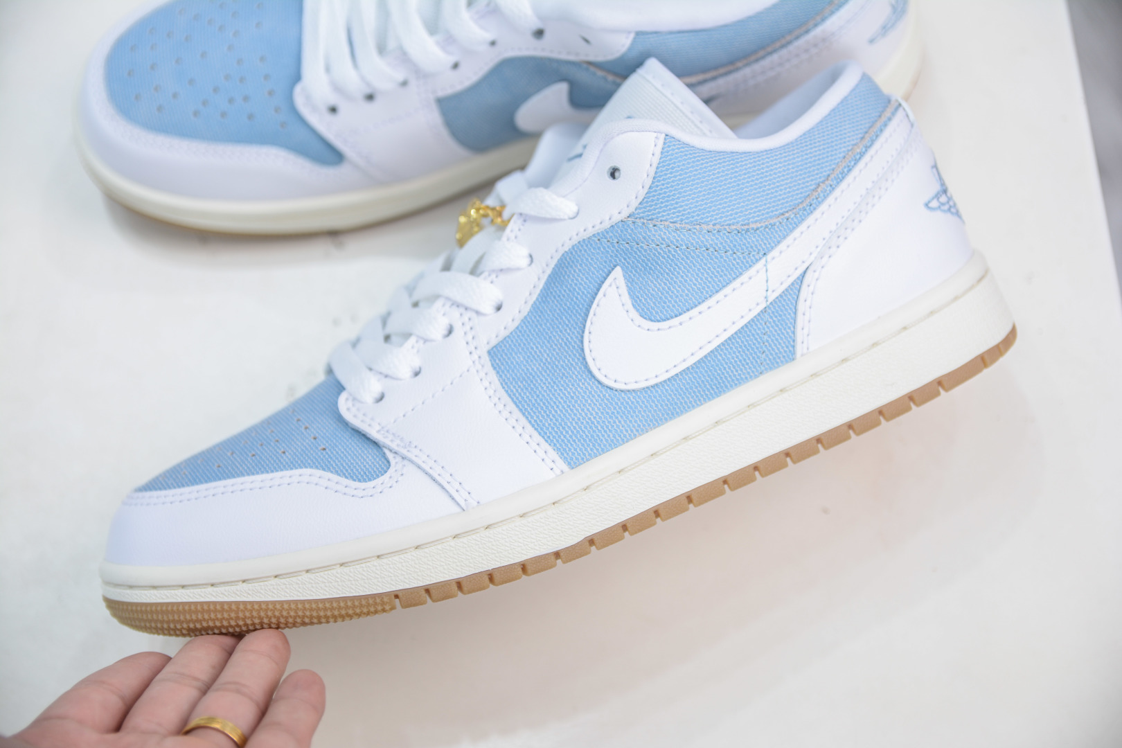 Air Jordan 1 Low 'Denim' Casual Shoes - HQ2004 - Blue/White, Size 40-46 7 cmp i1756578882076 6374 0 6