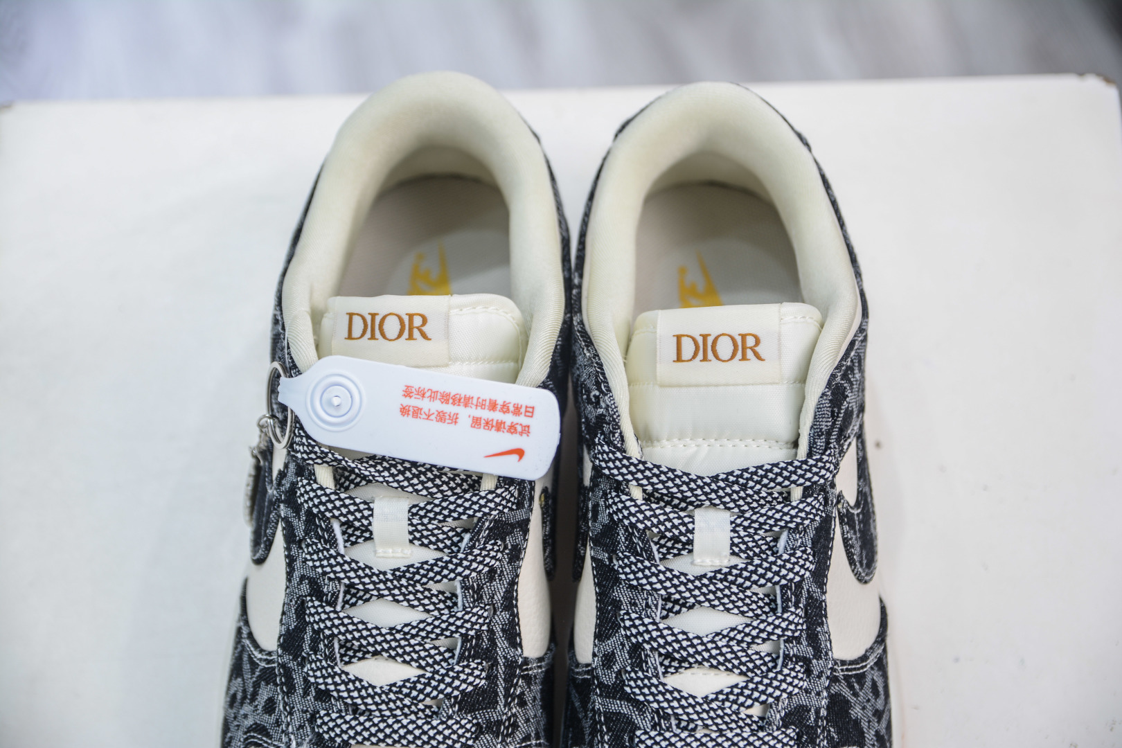 Nike SB Dunk Low x DIOR - White/Black Denim Gum Sole - Premium Quality 9 cmp i1756578996294 3051 0 7