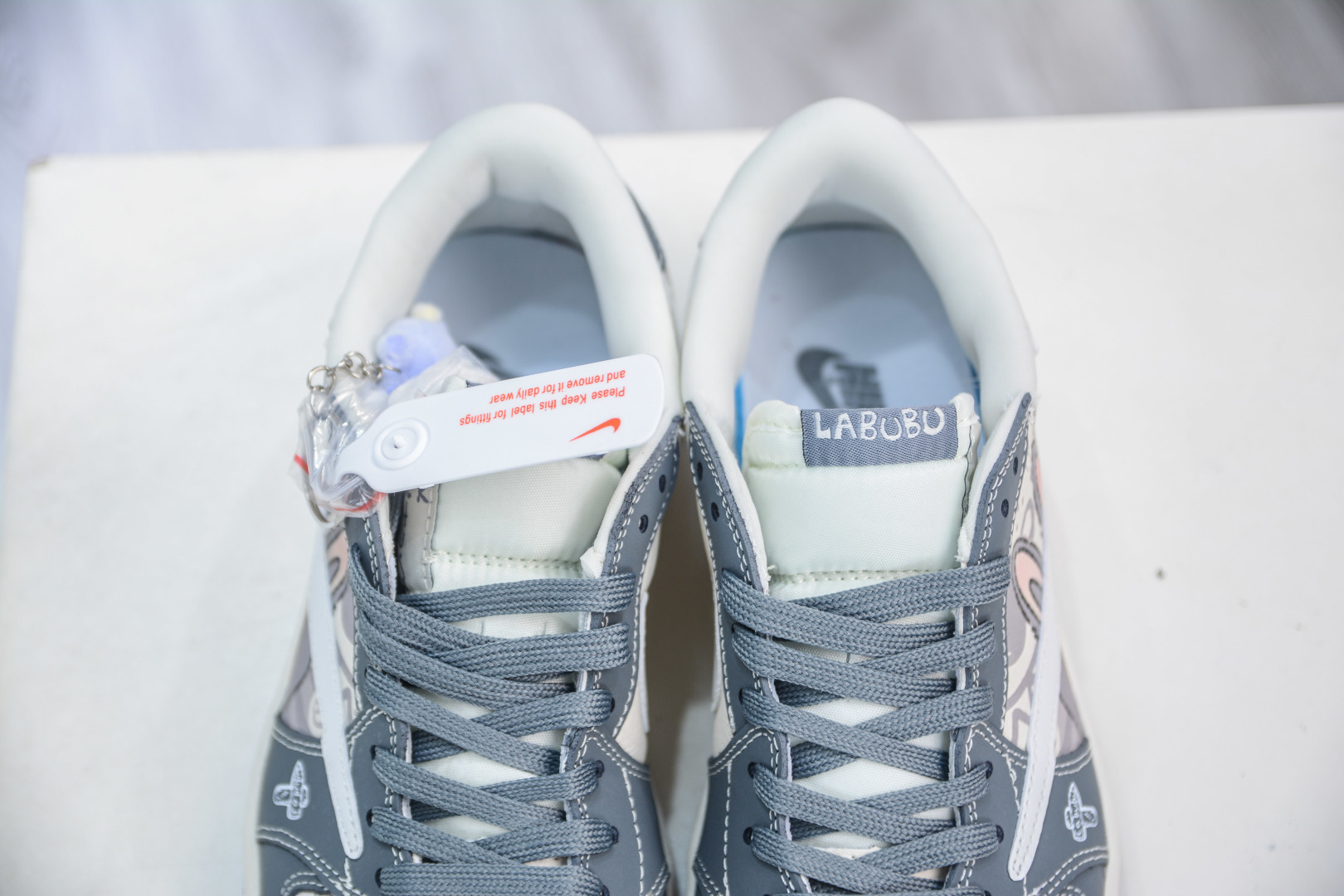 TS x Air Jordan 1 Low LABUBU - White/Gray Custom Color, Premium Leather 9 cmp i1756579171063 8718 0 7