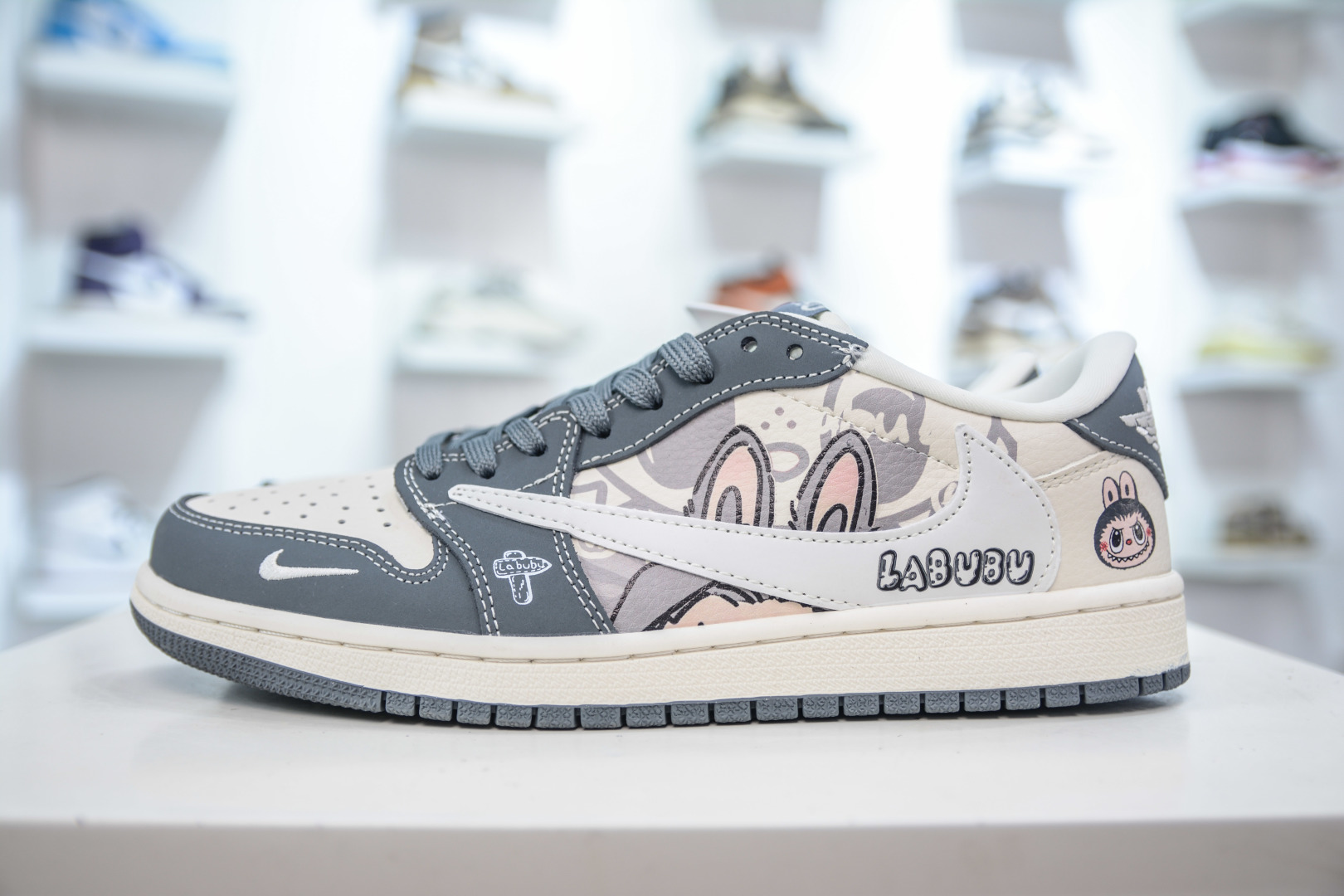 TS x Air Jordan 1 Low LABUBU - White/Gray Custom Color, Premium Leather 2 cmp i1756579172228 3322 0 0