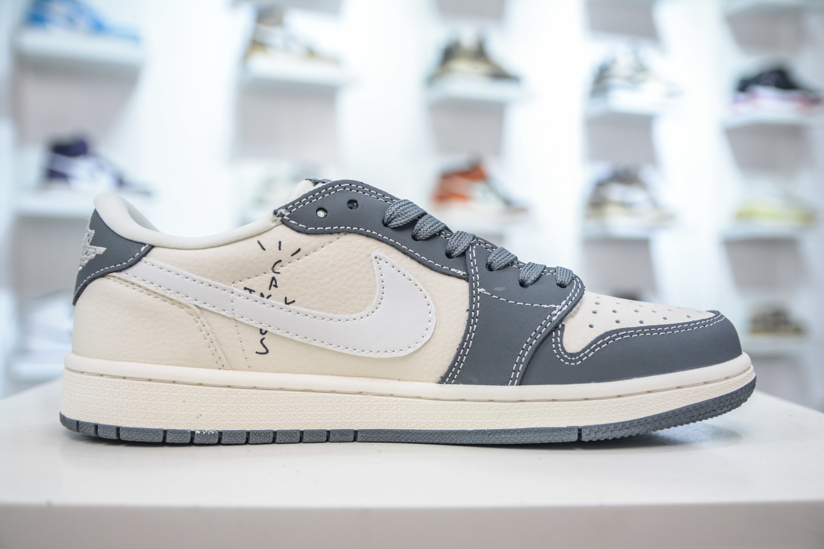 TS x Air Jordan 1 Low LABUBU - White/Gray Custom Color, Premium Leather 4 cmp i1756579172231 8695 0 2