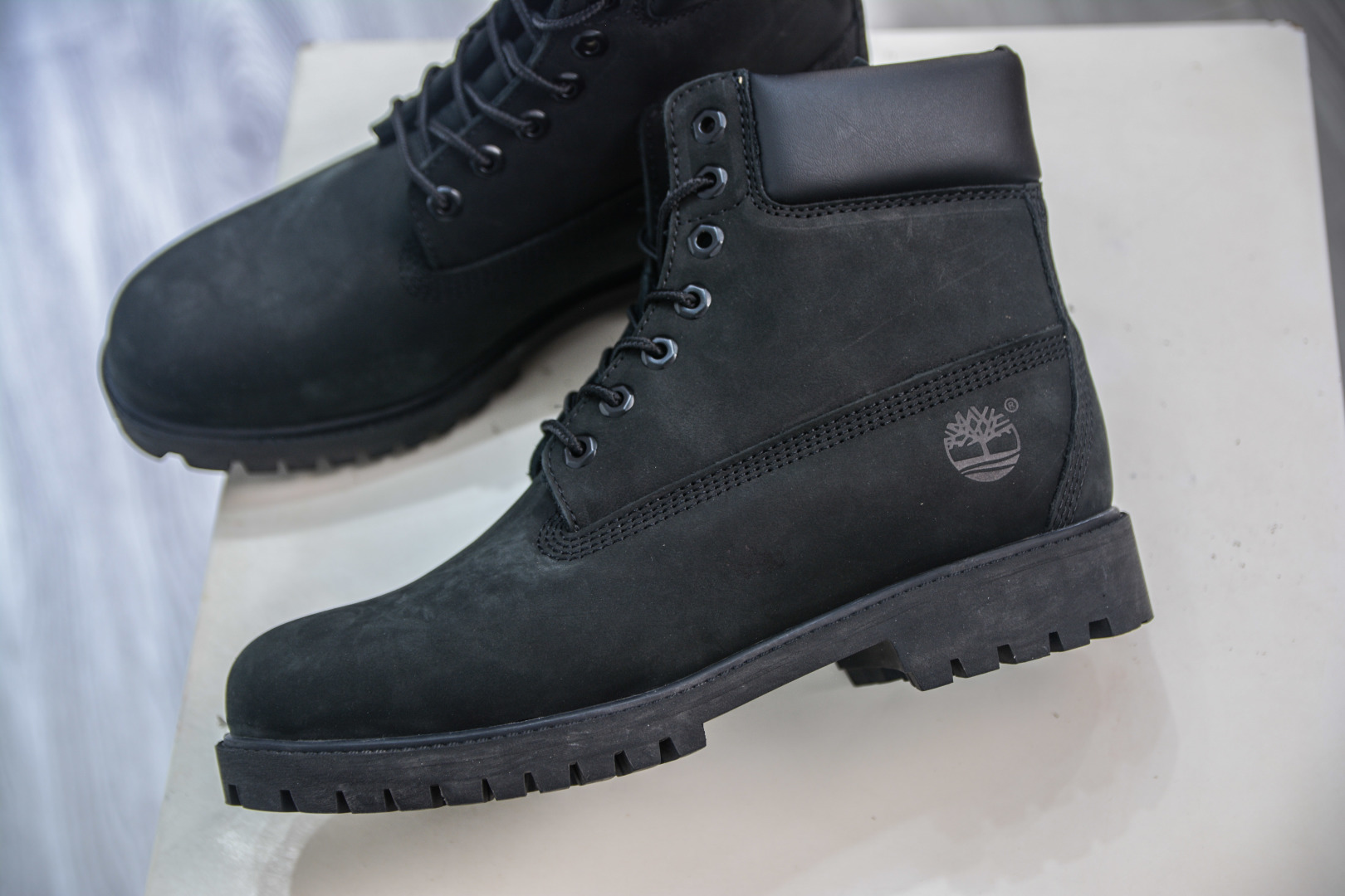 Timberland Men's Black Nubuck Leather Classic Waterproof Ankle Boots 8 cmp i1756579696807 6810 0 6