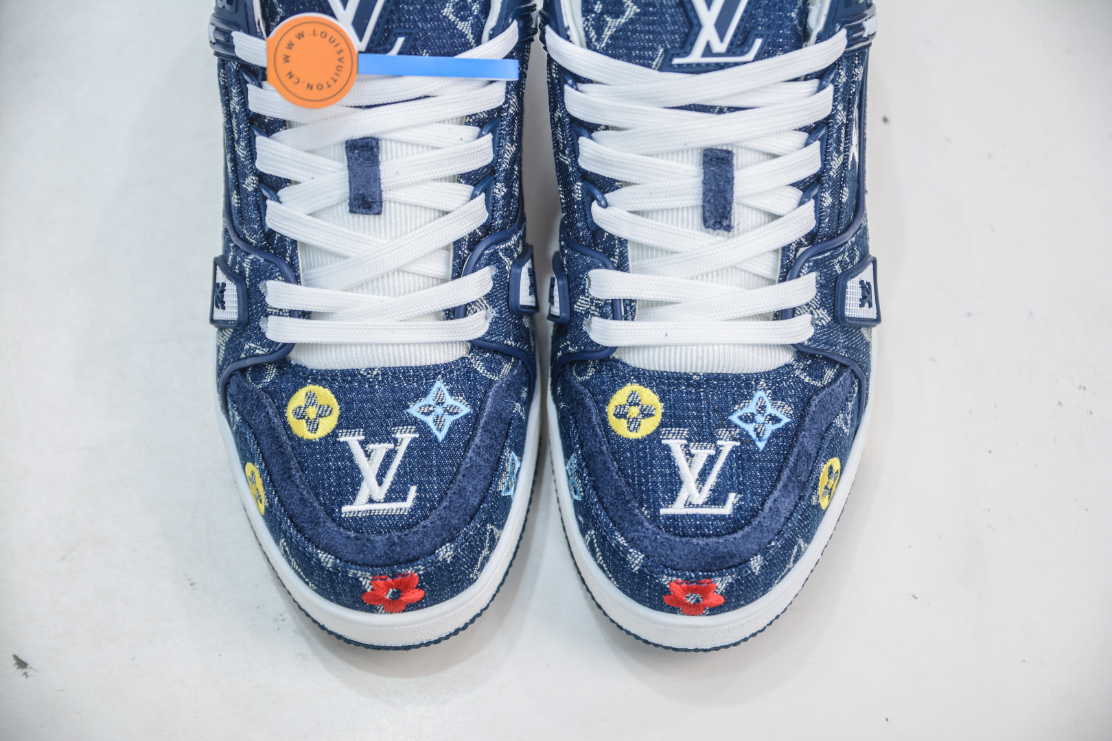 Louis Vuitton Trainer Sneaker, Blue Denim, Fashion Show Style, Sizes 36-45 10 cmp i1756579858764 3370 0 8
