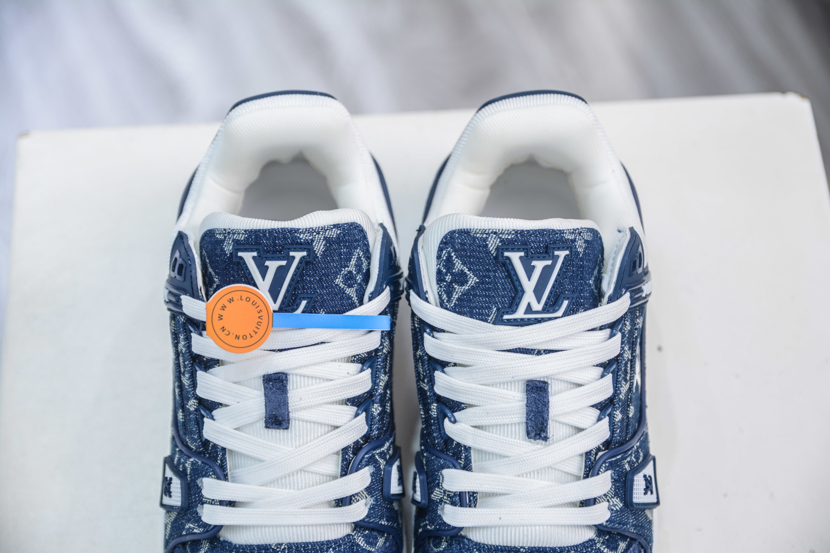 Louis Vuitton Trainer Sneaker, Blue Denim, Fashion Show Style, Sizes 36-45 9 cmp i1756579858764 5946 0 7