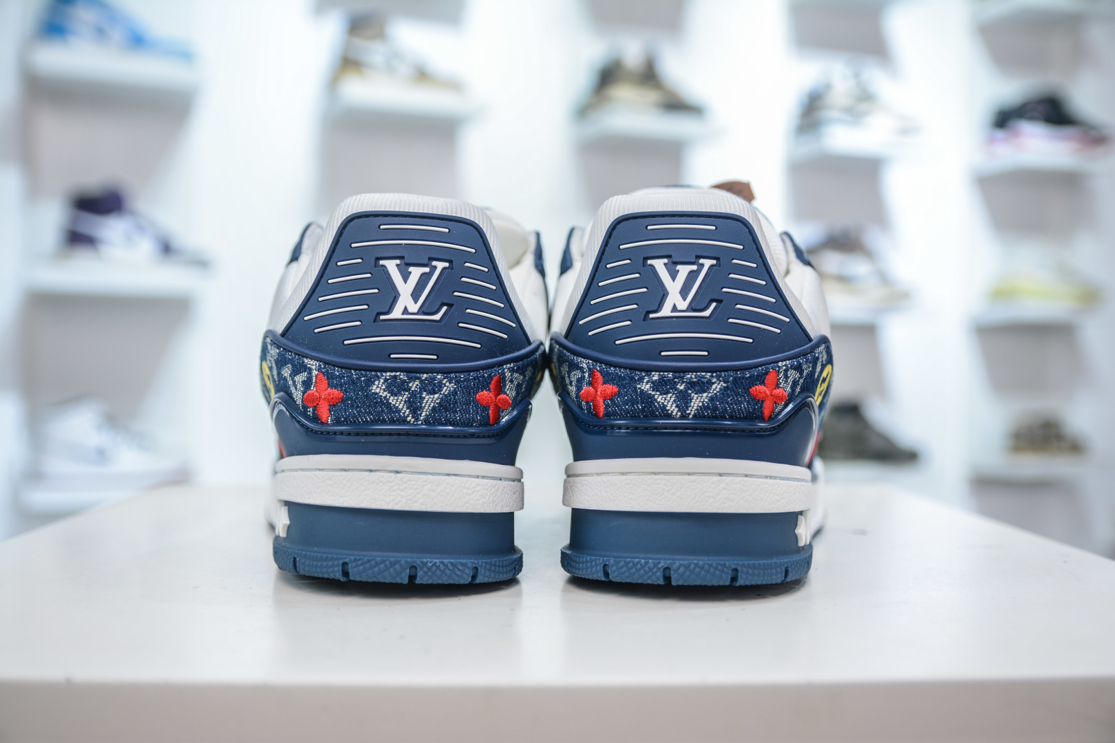 Louis Vuitton Trainer Sneaker, Blue Denim, Fashion Show Style, Sizes 36-45 3 cmp i1756579860817 1602 0 1