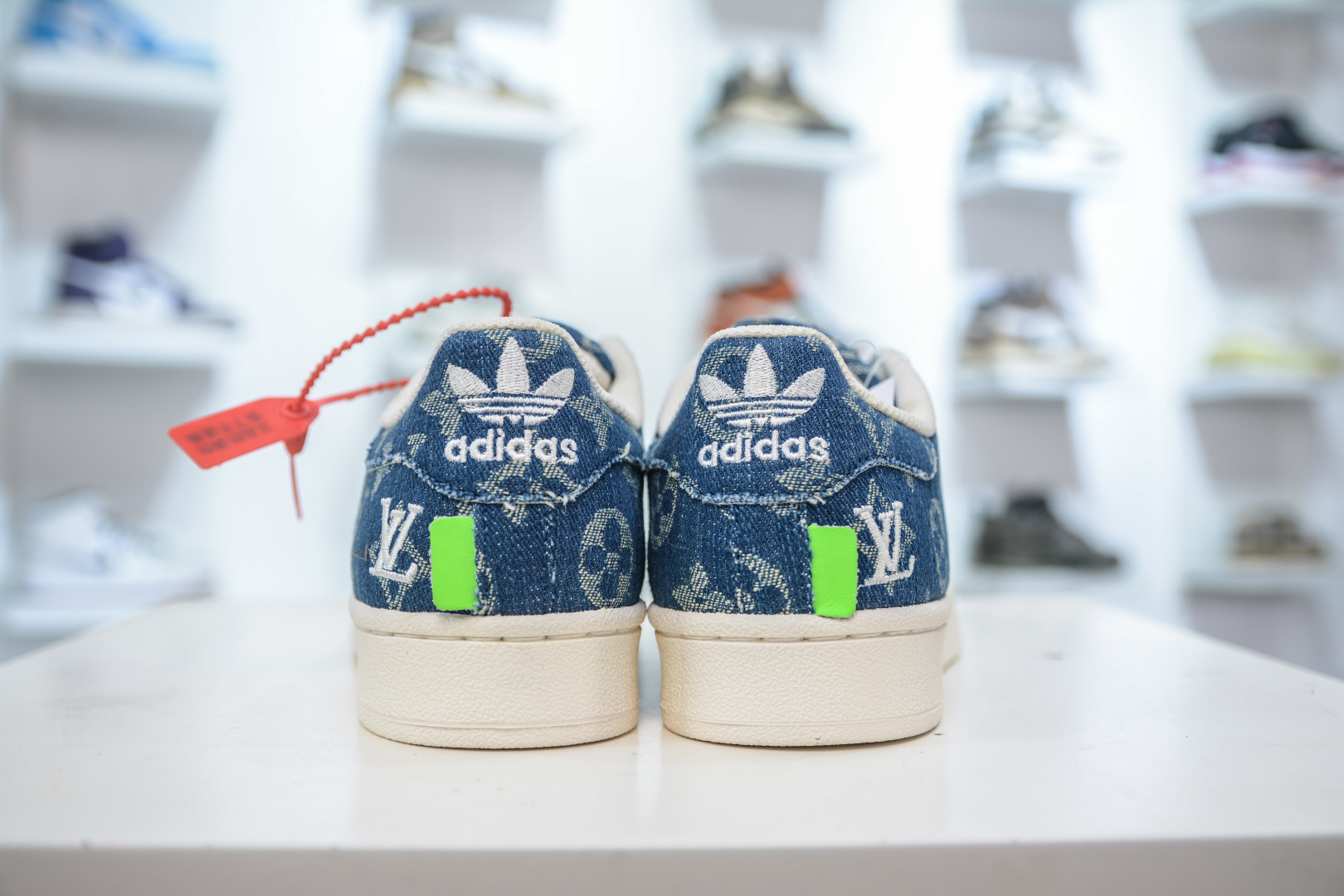 Louis Vuitton x Adidas Originals Superstar Denim Sneakers 3 cmp i1756657159026 7620 0 1