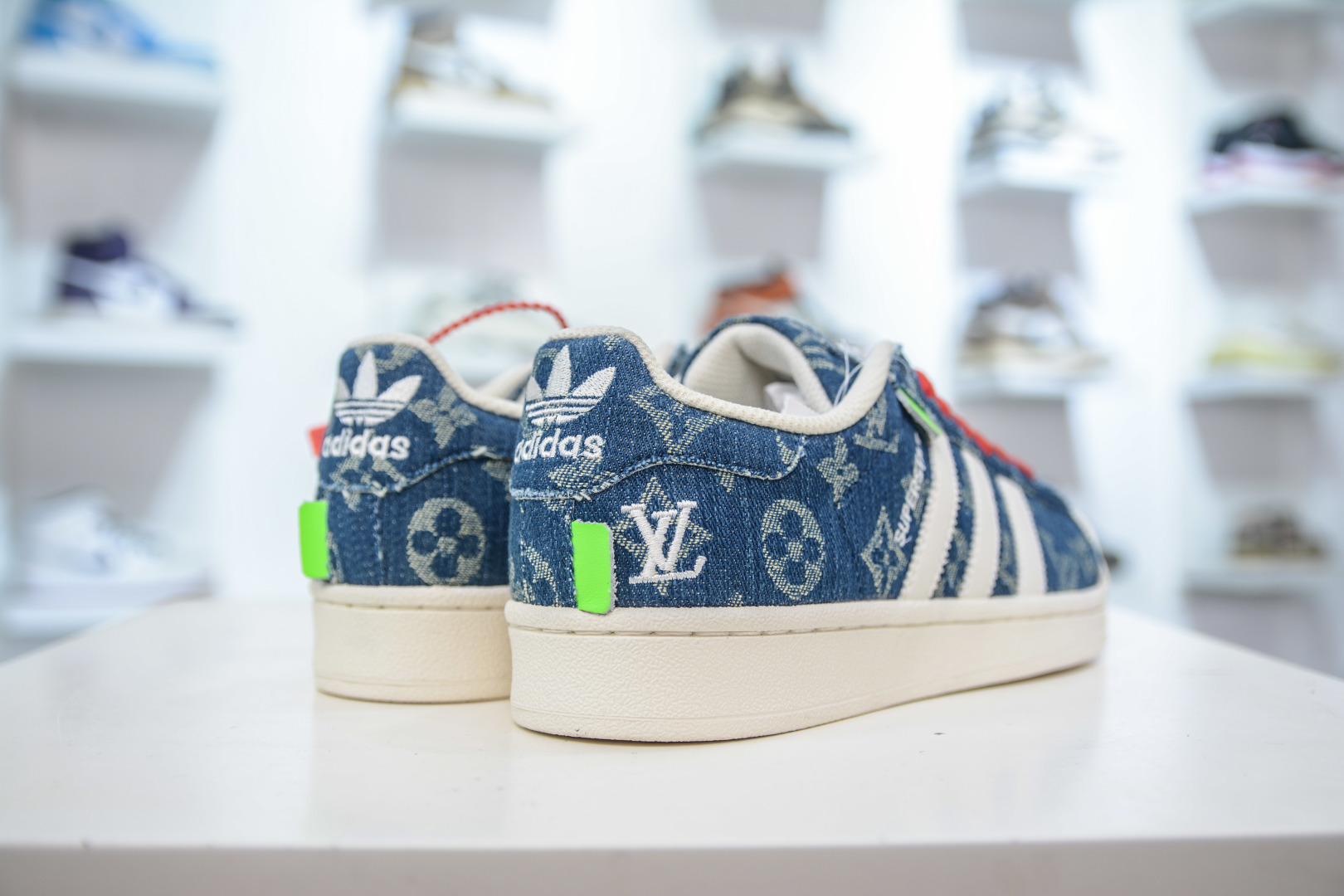 Louis Vuitton x Adidas Originals Superstar Denim Sneakers 7 cmp i1756657159081 7100 0 5