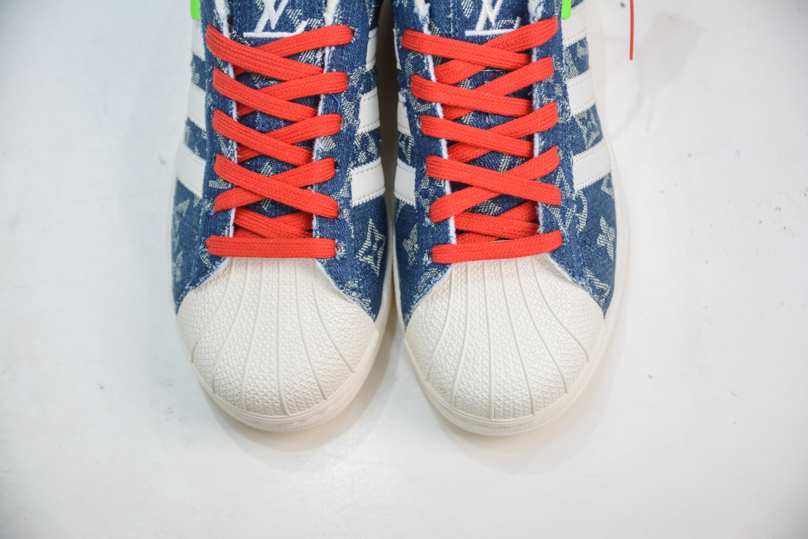 Louis Vuitton x Adidas Originals Superstar Denim Sneakers 10 cmp i1756657159082 7671 0 8