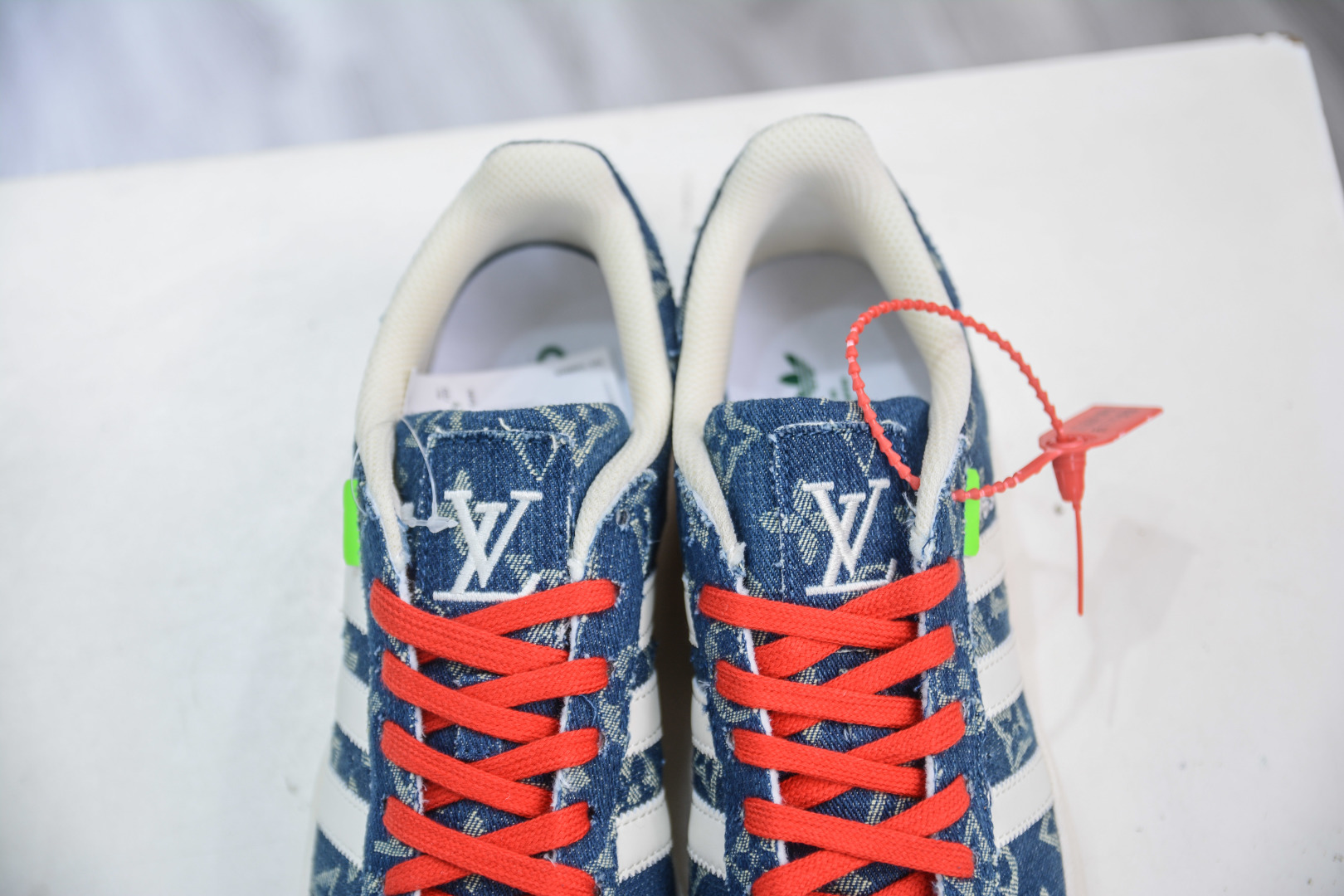 Louis Vuitton x Adidas Originals Superstar Denim Sneakers 9 cmp i1756657159974 3586 0 7
