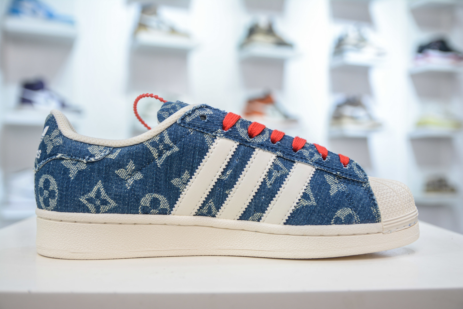 Louis Vuitton x Adidas Originals Superstar Denim Sneakers 4 cmp i1756657159978 6988 0 2