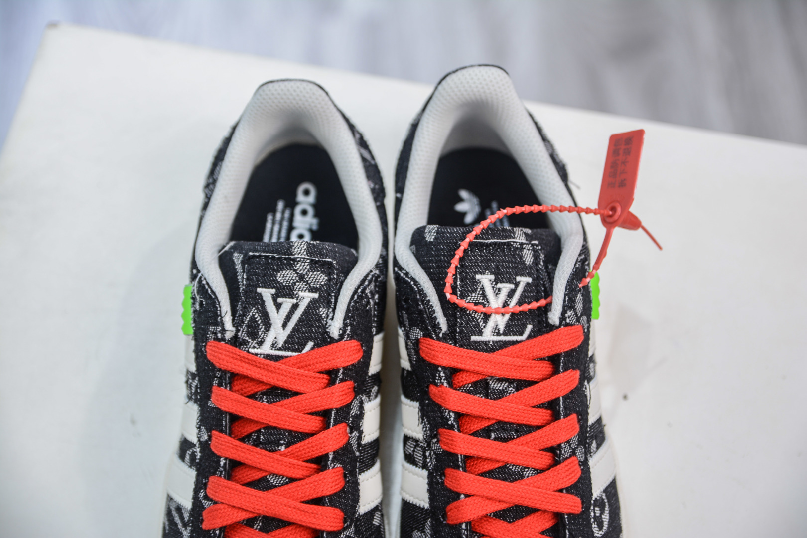 Louis Vuitton x Adidas Originals Superstar Dark Blue Monogram Sneakers 8 cmp i1756657213039 4493 0 6