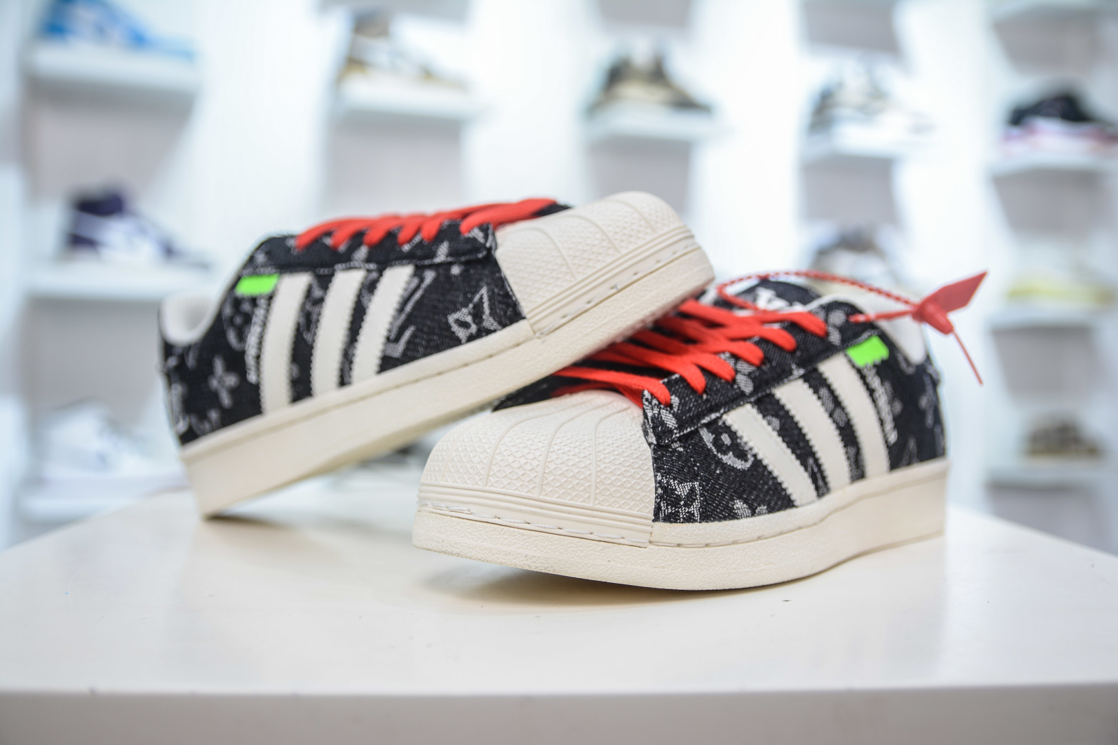 Louis Vuitton x Adidas Originals Superstar Dark Blue Monogram Sneakers 4 cmp i1756657214064 8542 0 2