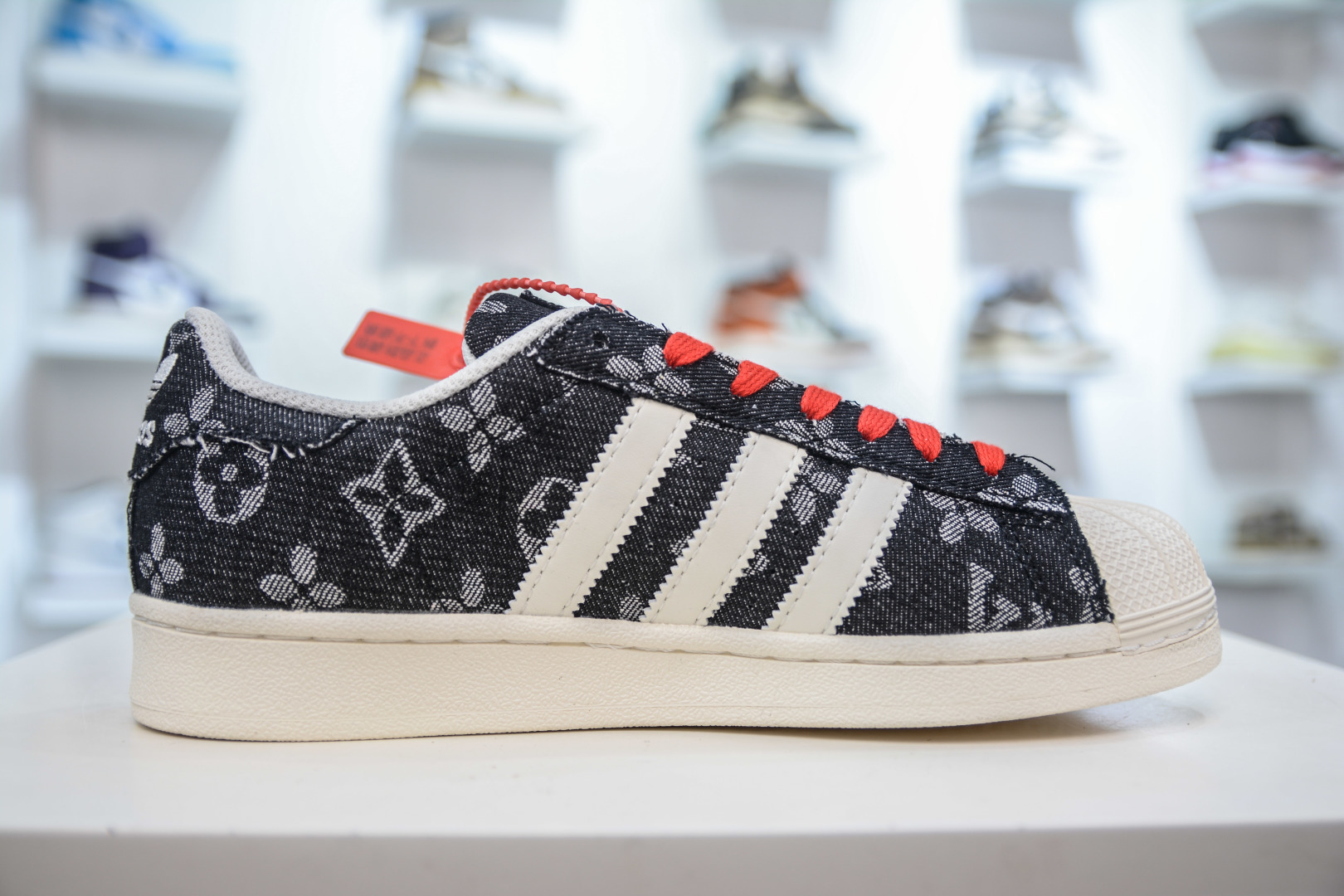 Louis Vuitton x Adidas Originals Superstar Dark Blue Monogram Sneakers 3 cmp i1756657214071 9419 0 1