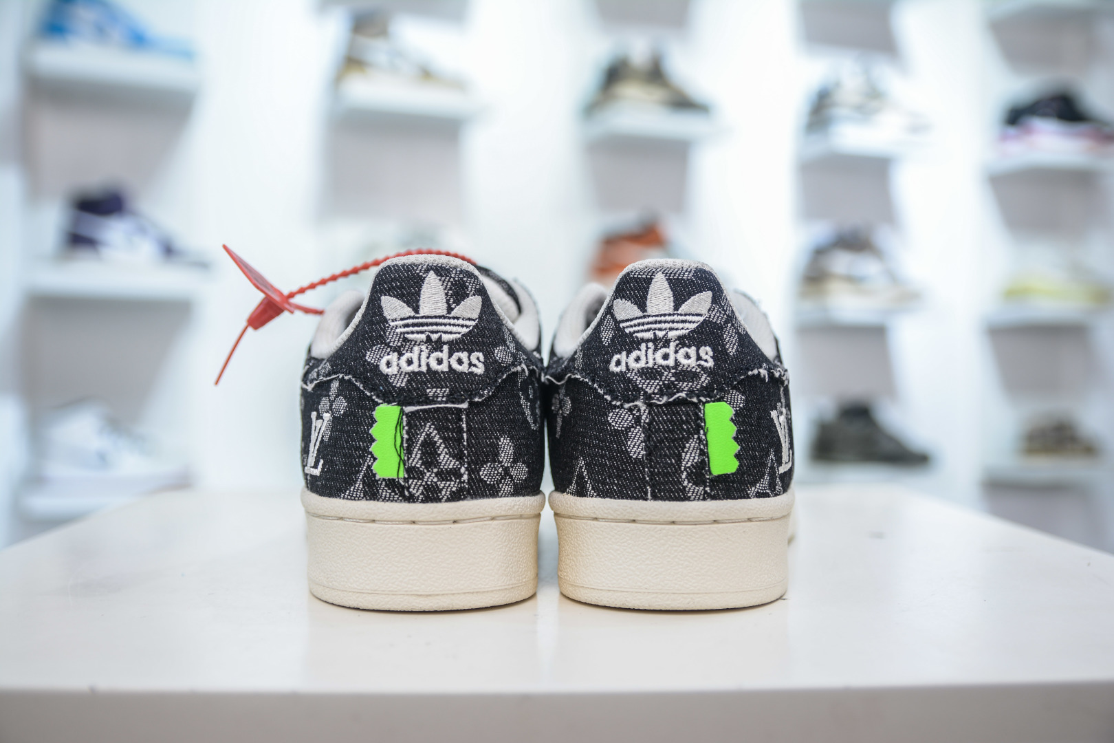 Louis Vuitton x Adidas Originals Superstar Dark Blue Monogram Sneakers 2 cmp i1756657220475 6817 0 8