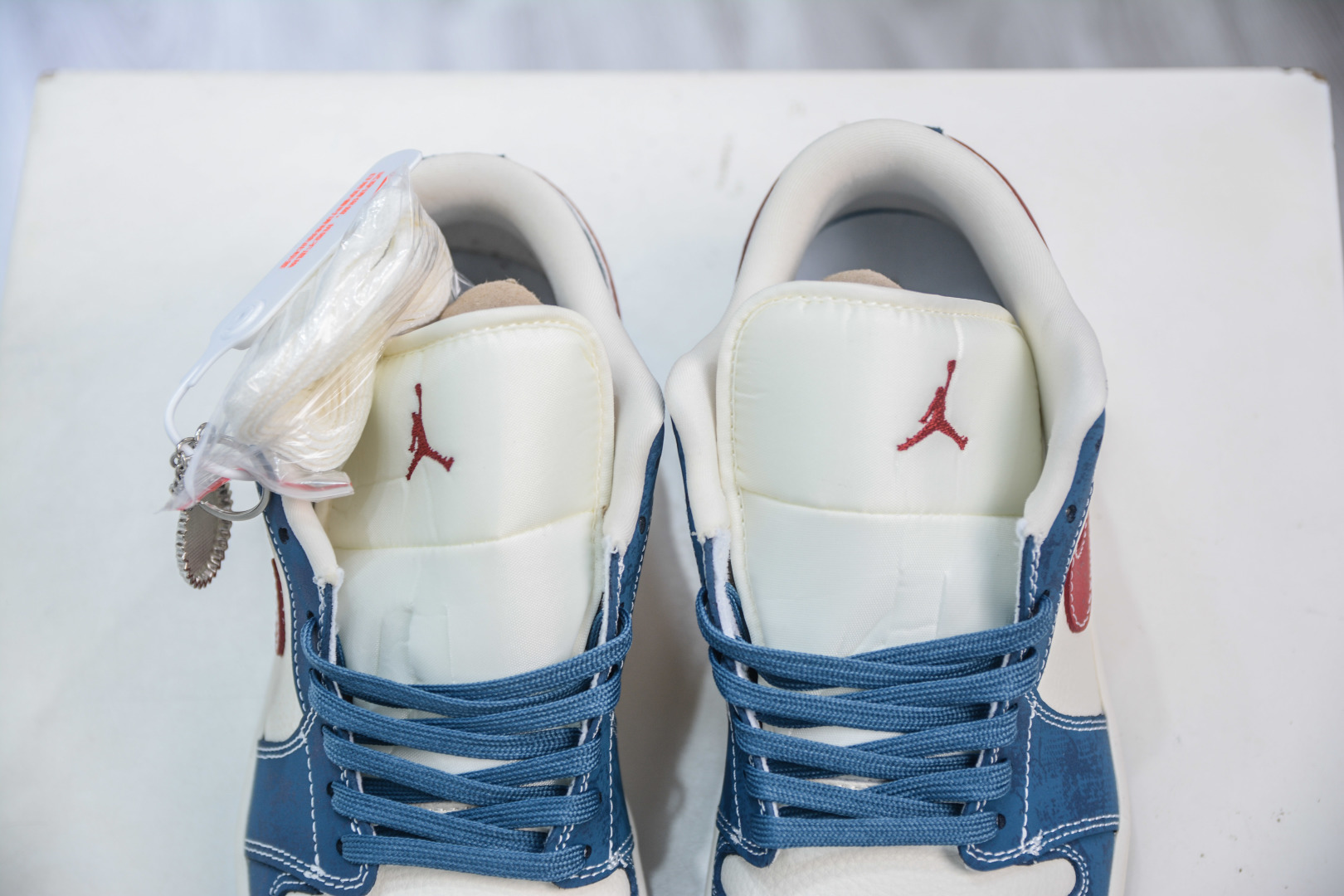 Air Jordan 1 Retro Low x Supreme Collab - Blue, White & Red Custom Shoes 8 cmp i1756834633199 5315 0 7