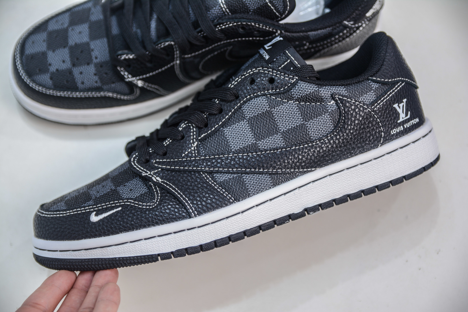 TS x Air Jordan x Louis Vuitton Air Jordan 1 Low Black Custom Sneakers 8 cmp i1756834701440 9123 0 6