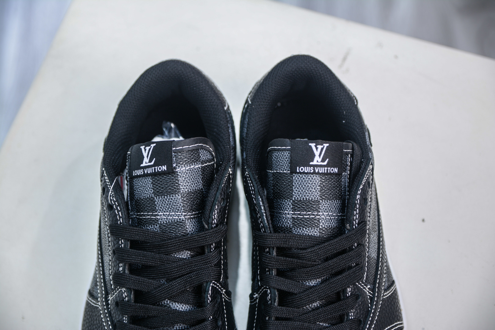 TS x Air Jordan x Louis Vuitton Air Jordan 1 Low Black Custom Sneakers 9 cmp i1756834702317 533 0 7