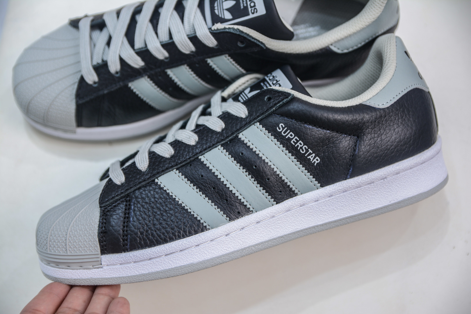 Adidas Originals Superstar Black/Grey Leather Sneakers EG4962 Classic Style 7 cmp i1756835016618 427 0 6