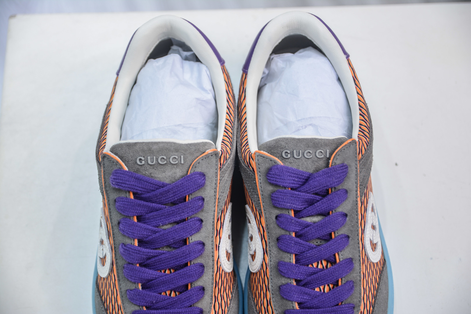 Gucci G75 Round Toe Lace-Up Sneakers with Interlocking GG Detail 9 cmp i1756835181726 254 0 7