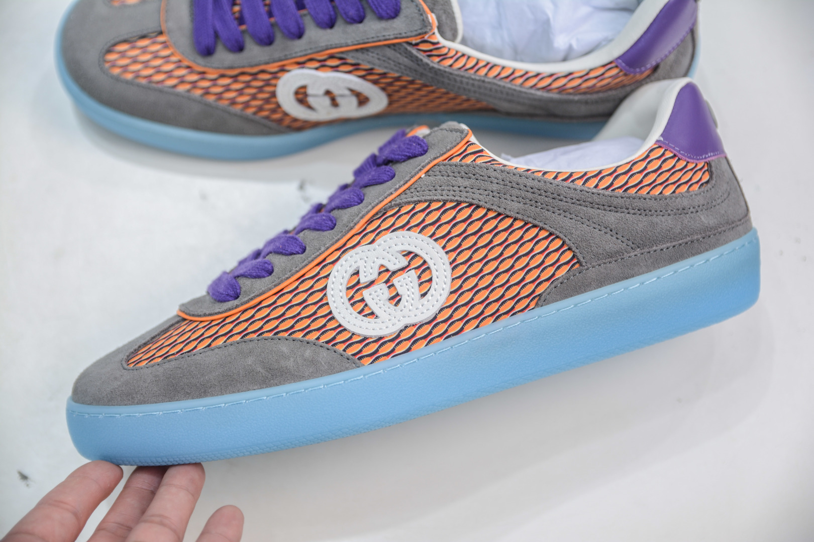 Gucci G75 Round Toe Lace-Up Sneakers with Interlocking GG Detail 8 cmp i1756835181731 7297 0 6