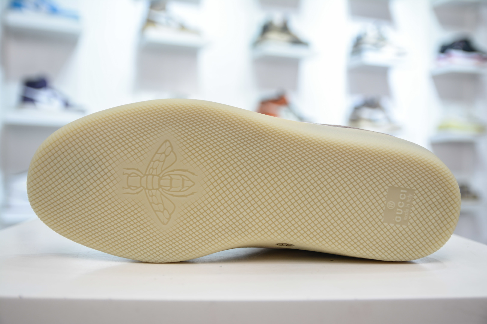 Gucci G75 Round Toe Lace-Up Sneakers in Beige Suede with GG Logo 6 cmp i1756835203459 2058 0 4