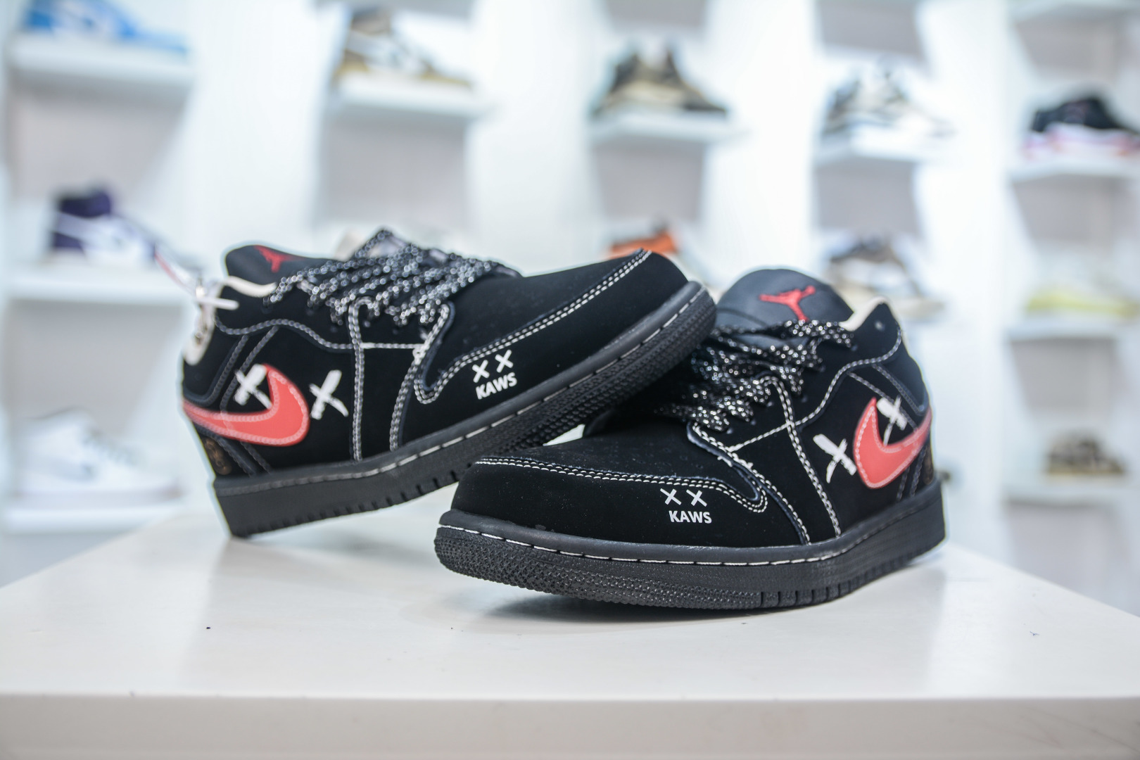 Kaws x Air Jordan 1 Low Black Red: Limited Edition Sneaker for Men and Women 4 cmp i1756912655808 7057 0 3