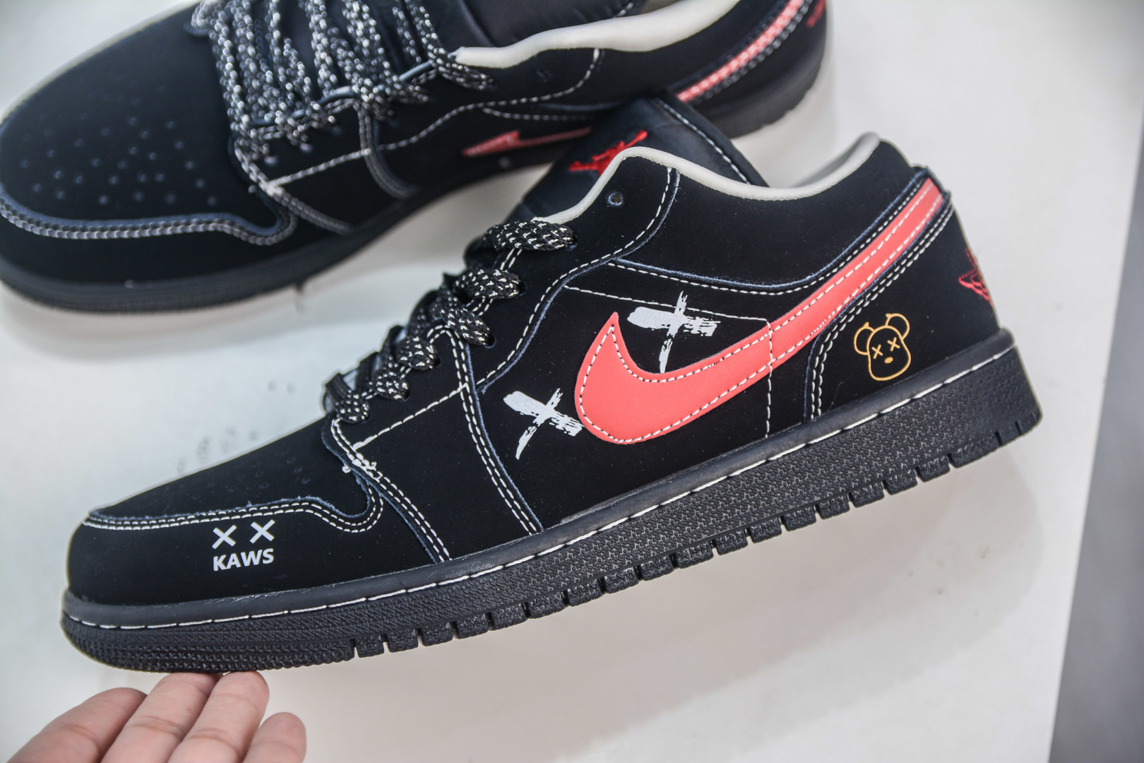 Kaws x Air Jordan 1 Low Black Red: Limited Edition Sneaker for Men and Women 7 cmp i1756912656851 3409 0 6