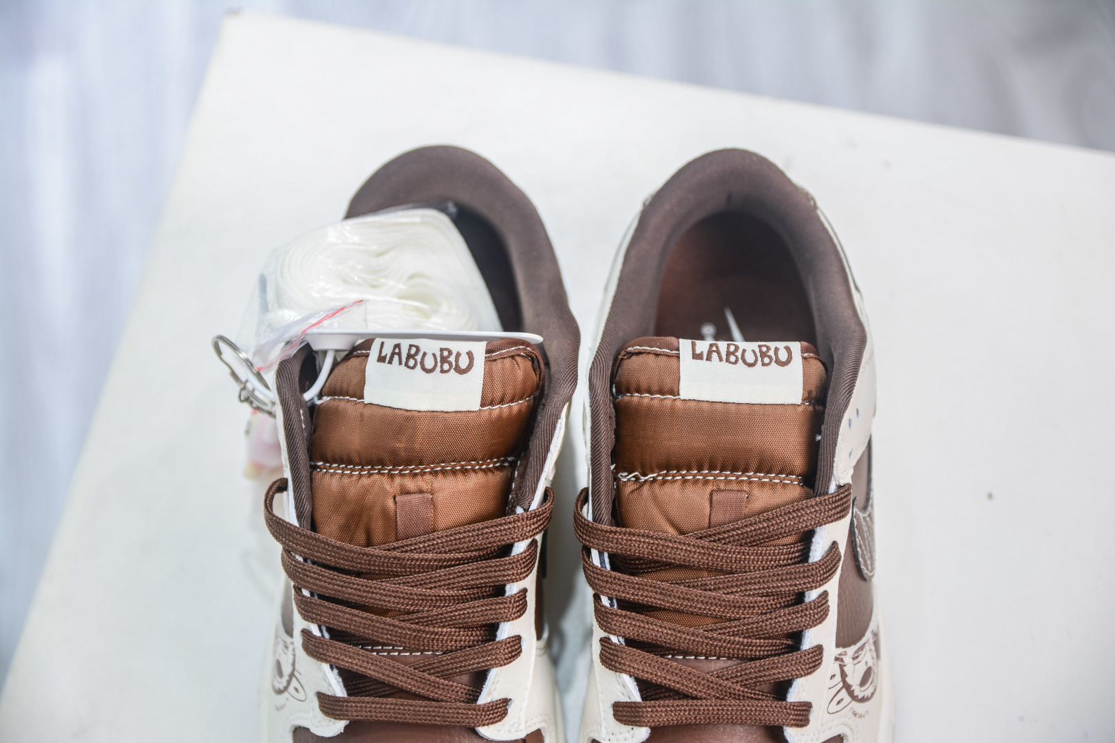 Nike SB Dunk Low x Labubu Collab - Brown and White Designer Sneakers 9 cmp i1756912773659 1967 0 7